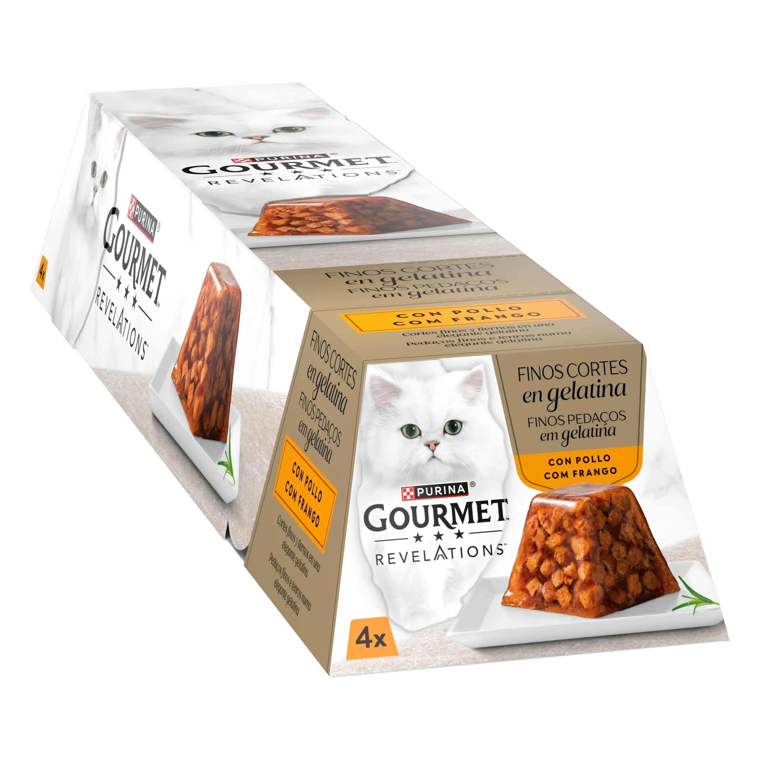 Gourmet Revelations Cibo Umido per Gatti in Mousse Pollo e Manzo, 48 x 57g - immagine 2