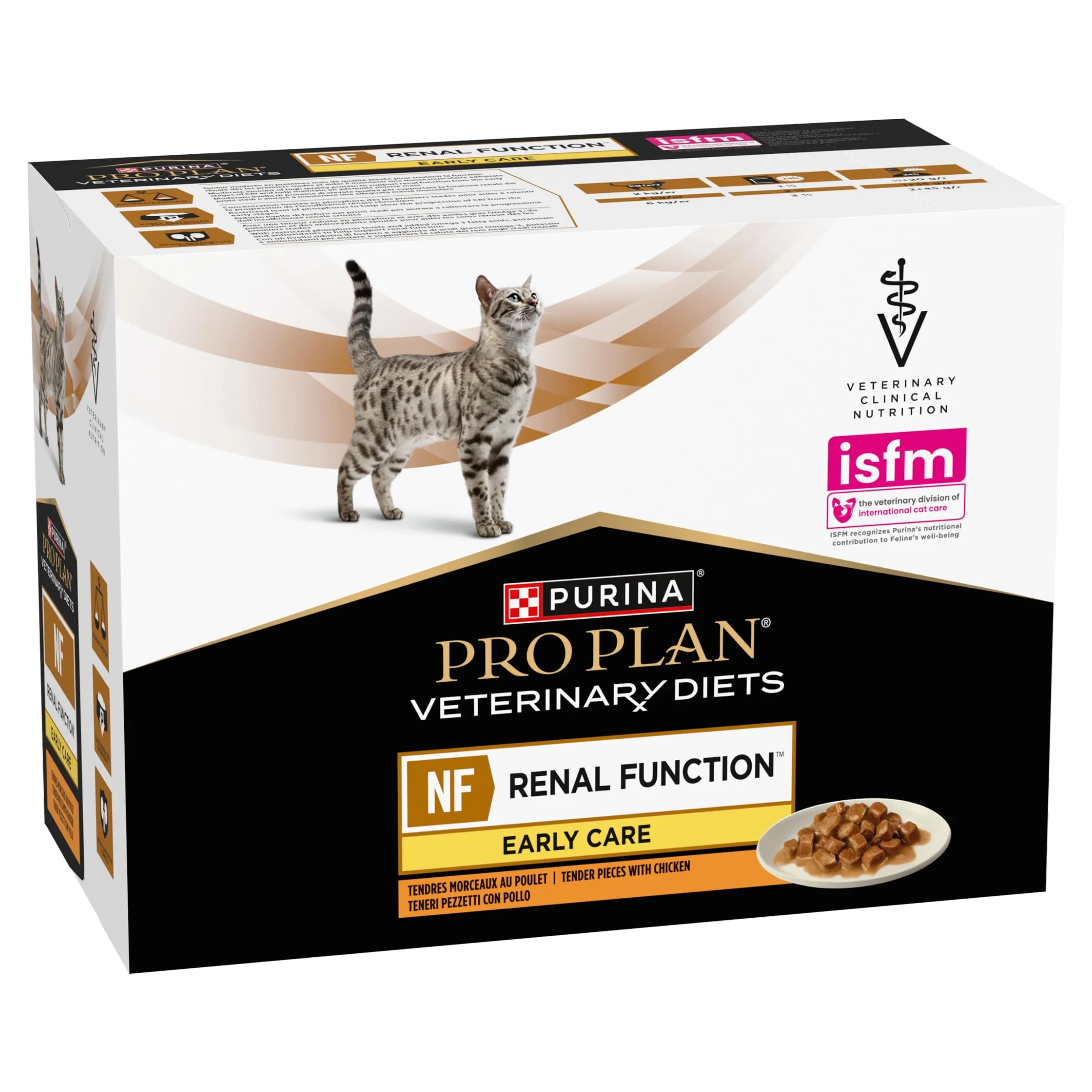 Purina Pro Plan Veterinary Diets Renal Function Early Care Cibo Umido per Gatti con Pollo, 40 Buste da 85g - immagine 2