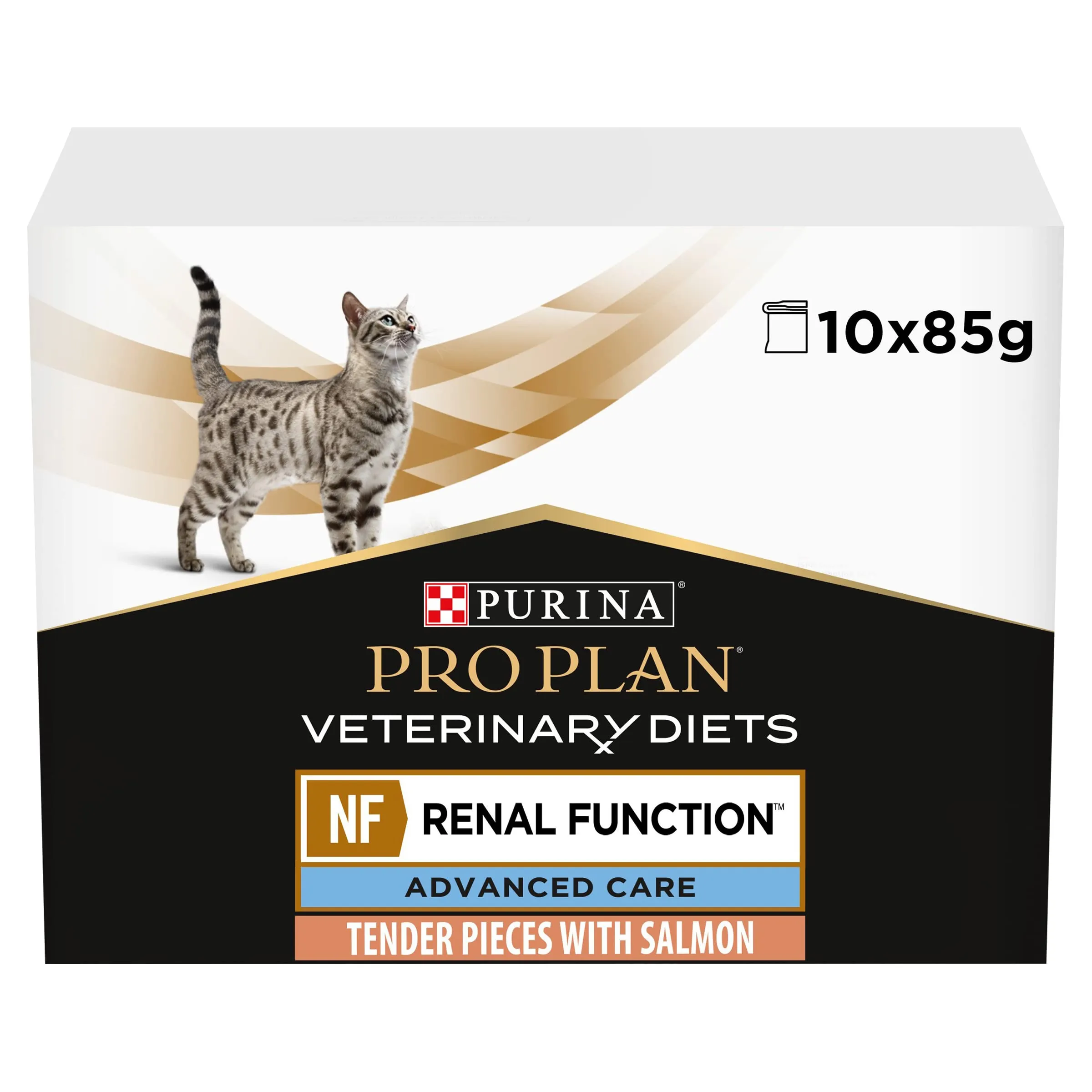 Pro Plan Veterinary Diets Feline NF Renal Function Salmon Pouch 10x85g - immagine 1