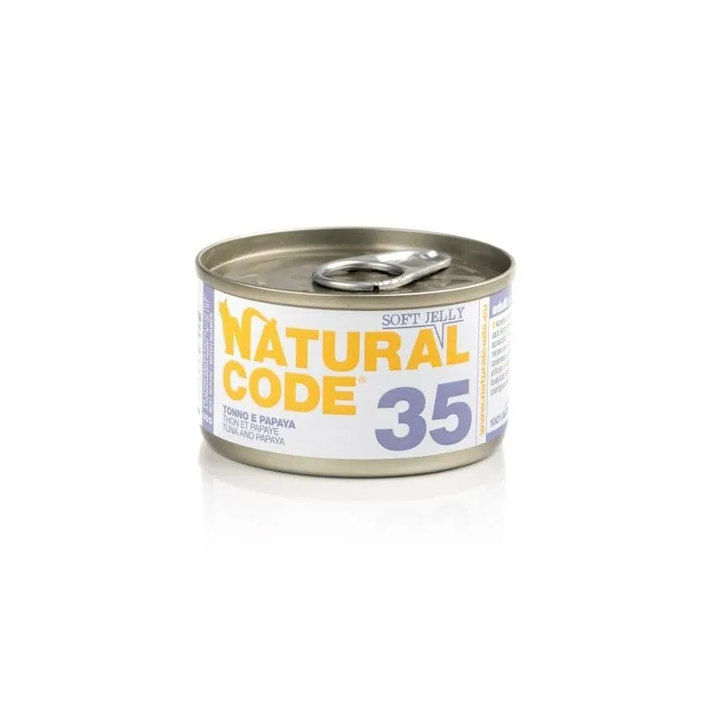 Natural Code Scatoletta Umido Gatto Tonno Papaya 85g - immagine 1