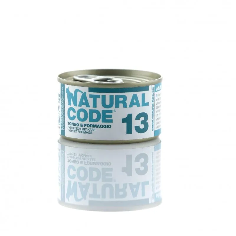 Natural Code Scatoletta Umido Gatto Tonno Formaggio 85g - immagine 1