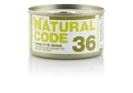 Natural Code Scatoletta Umido Gatto Tonno Te Verde 85g - immagine 1