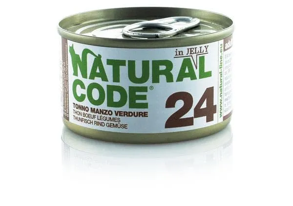 Natural Code Scatoletta Umido Gatto Tonno Manzo Verdure 85g - immagine 1