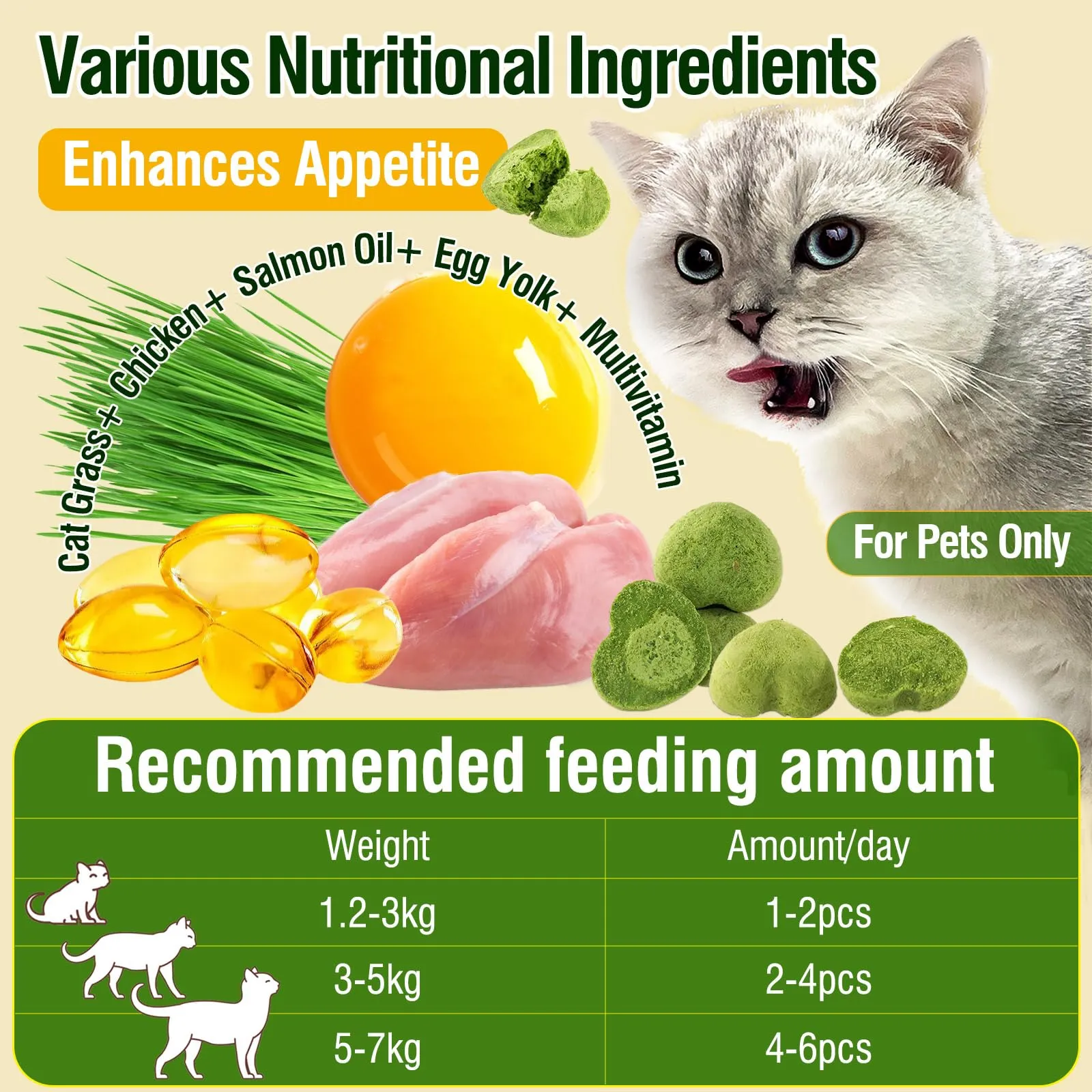 PUPPBUDD Bastoncini di Erba per Gatti, Snack Liofilizzato e Giocattolo Dentale, 100g - immagine 2