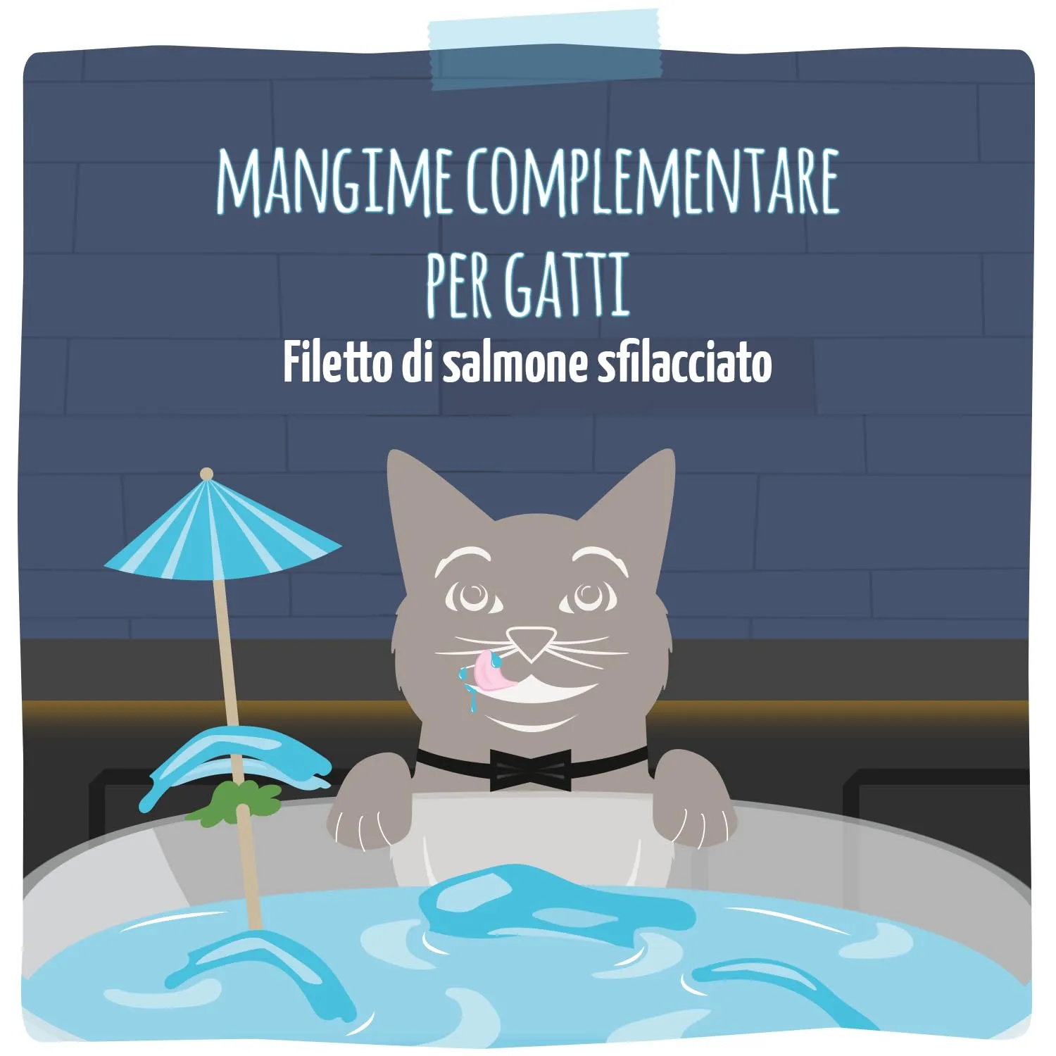 MjAMjAM Cocktails Bevanda per Gatti al Filetto di Salmone Sfilacciato, Senza Cereali, 20 x 40 ml - immagine 5