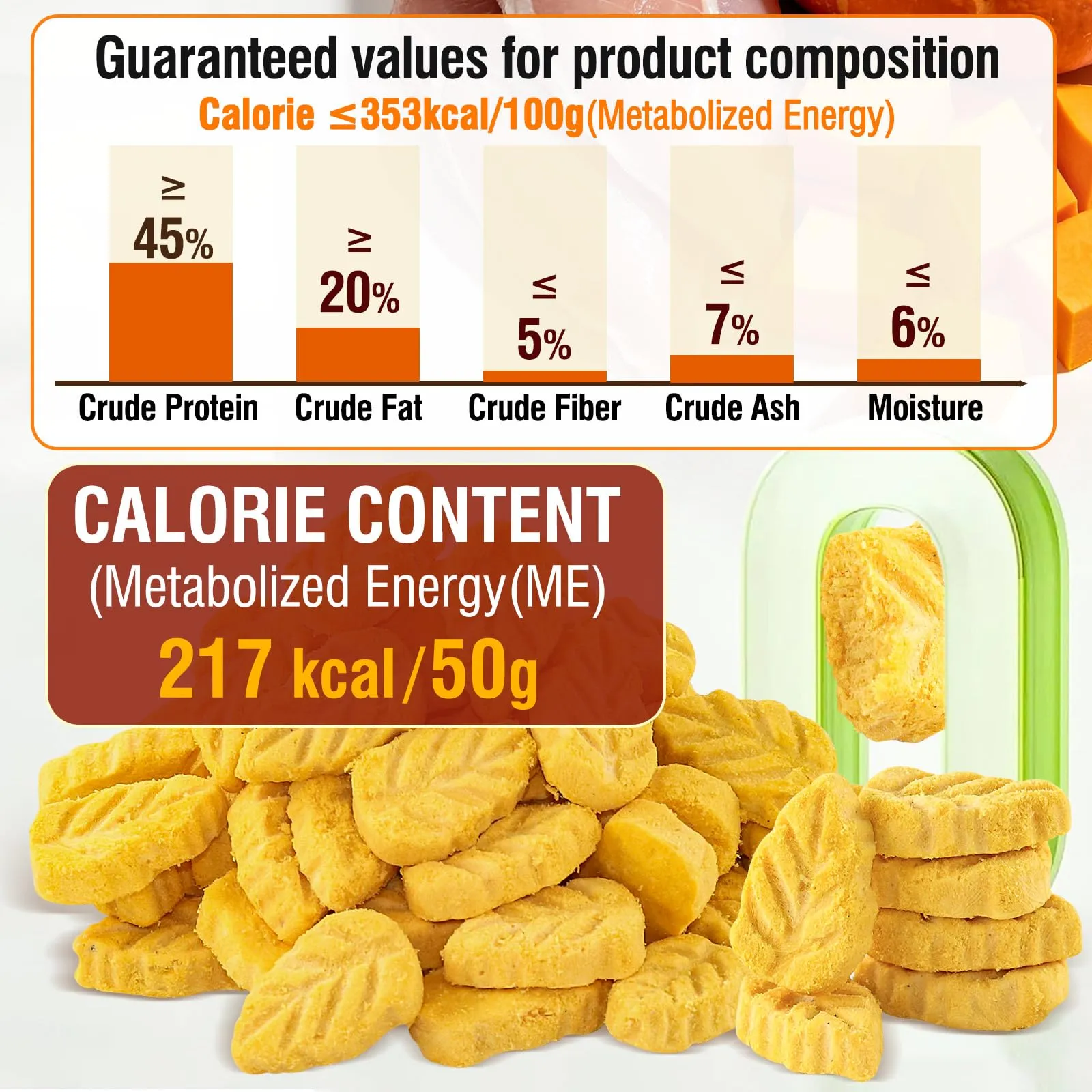 PUPPBUDD Snack Liofilizzato di Pollo e Zucca per Cani e Gatti, 50g - immagine 5