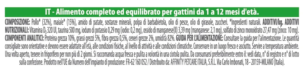 Trainer Natural Straccetti Cibo Umido per Gattini al Pollo, 28 x 70g - immagine 4