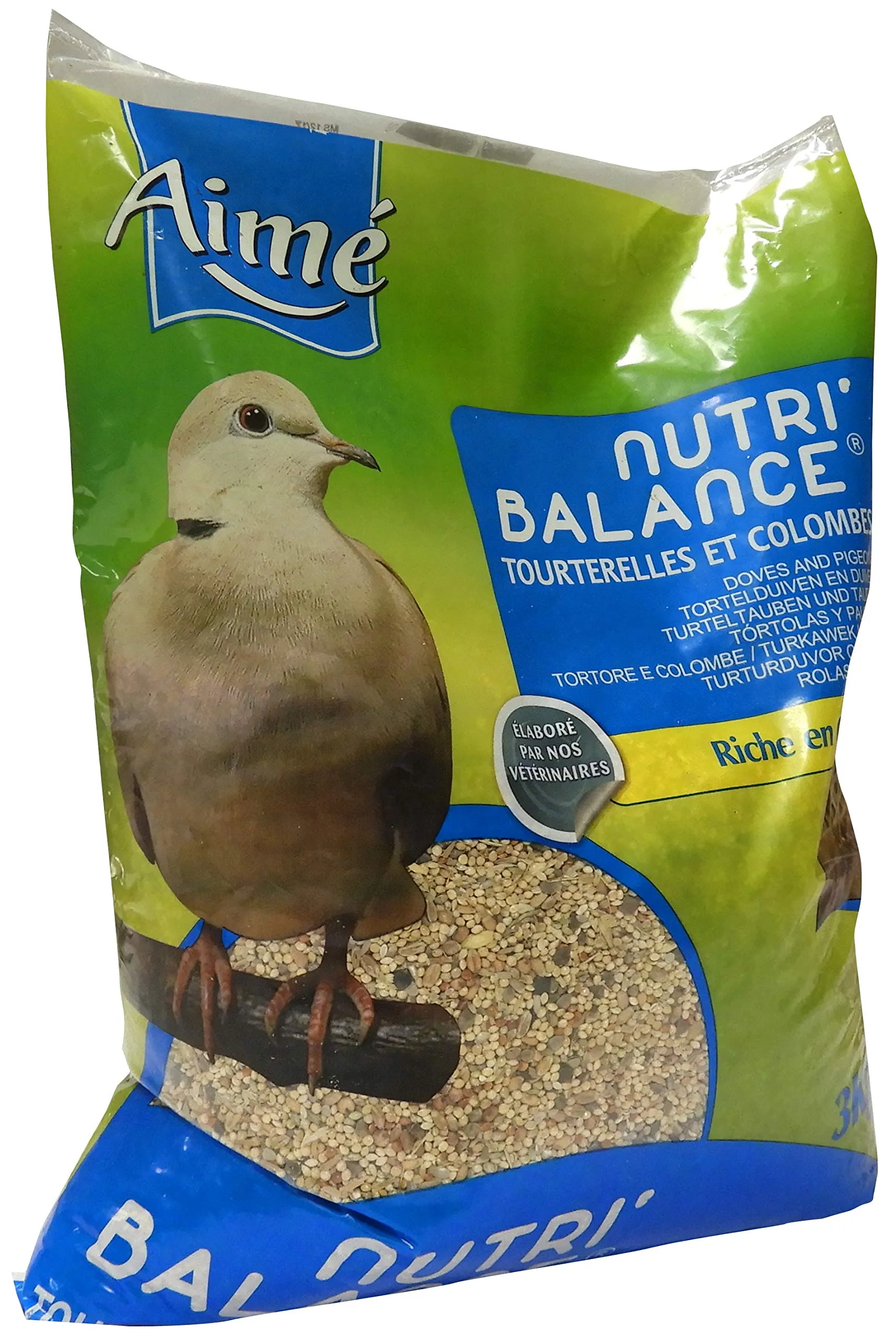 Aimé Nutri'Balance Alimento per Tortorcere e Colombe, 3 kg - immagine 3