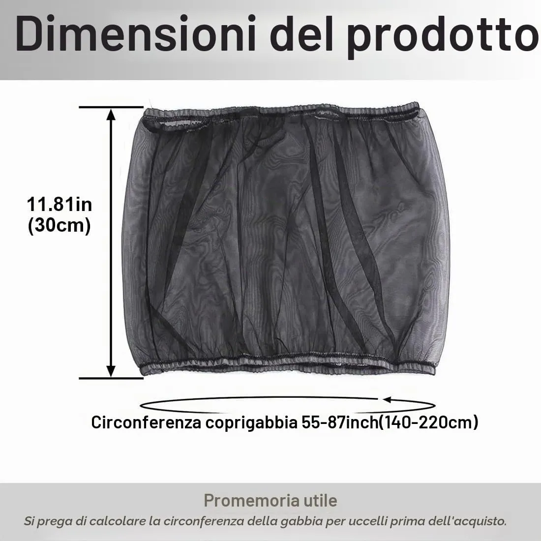 PLABBDPL Copertura per Gabbia per Uccelli in Rete di Nylon, Universale e Regolabile, 2 Pezzi, Nero - immagine 6