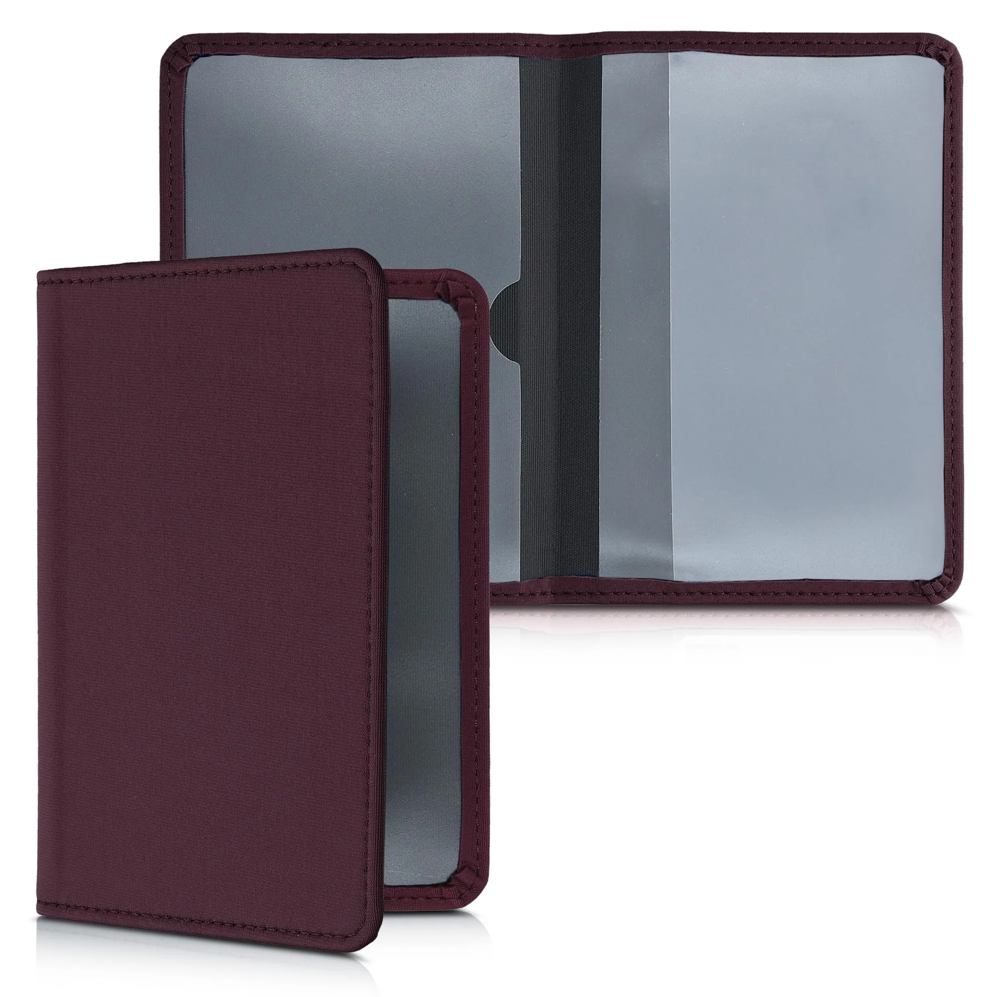 kwmobile Custodia in Neoprene per Libretto di Circolazione e Patente, Viola Bordeaux - immagine 1