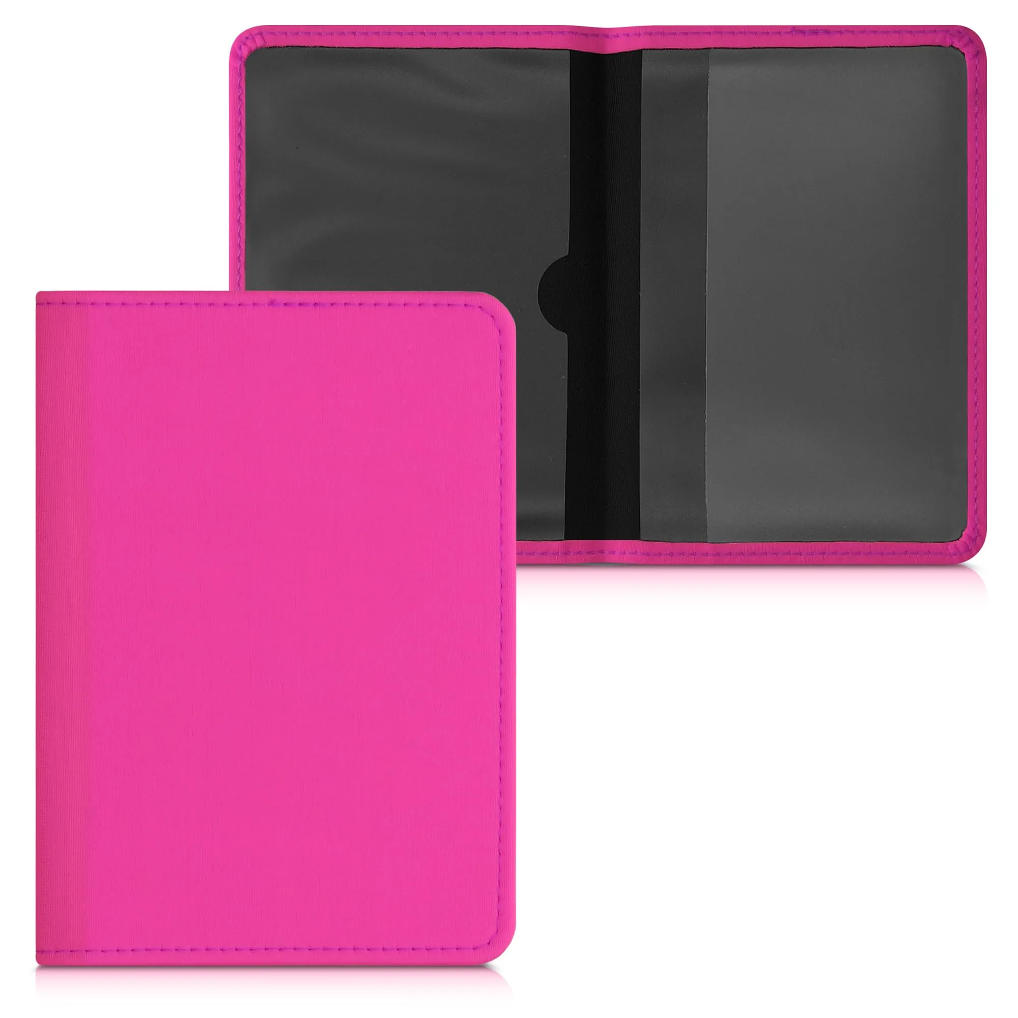 kwmobile Custodia in Neoprene per Libretto di Circolazione e Patente, Fucsia - immagine 6