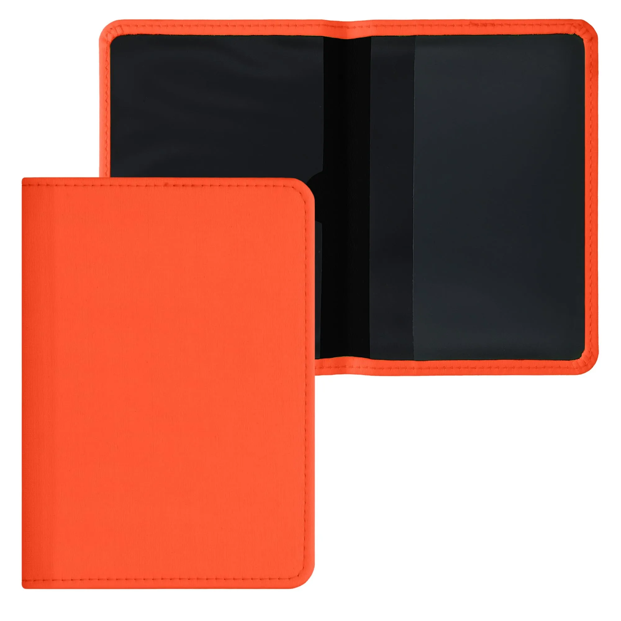 kwmobile Custodia in Neoprene per Libretto di Circolazione e Patente, Arancione Fluorescente - immagine 6