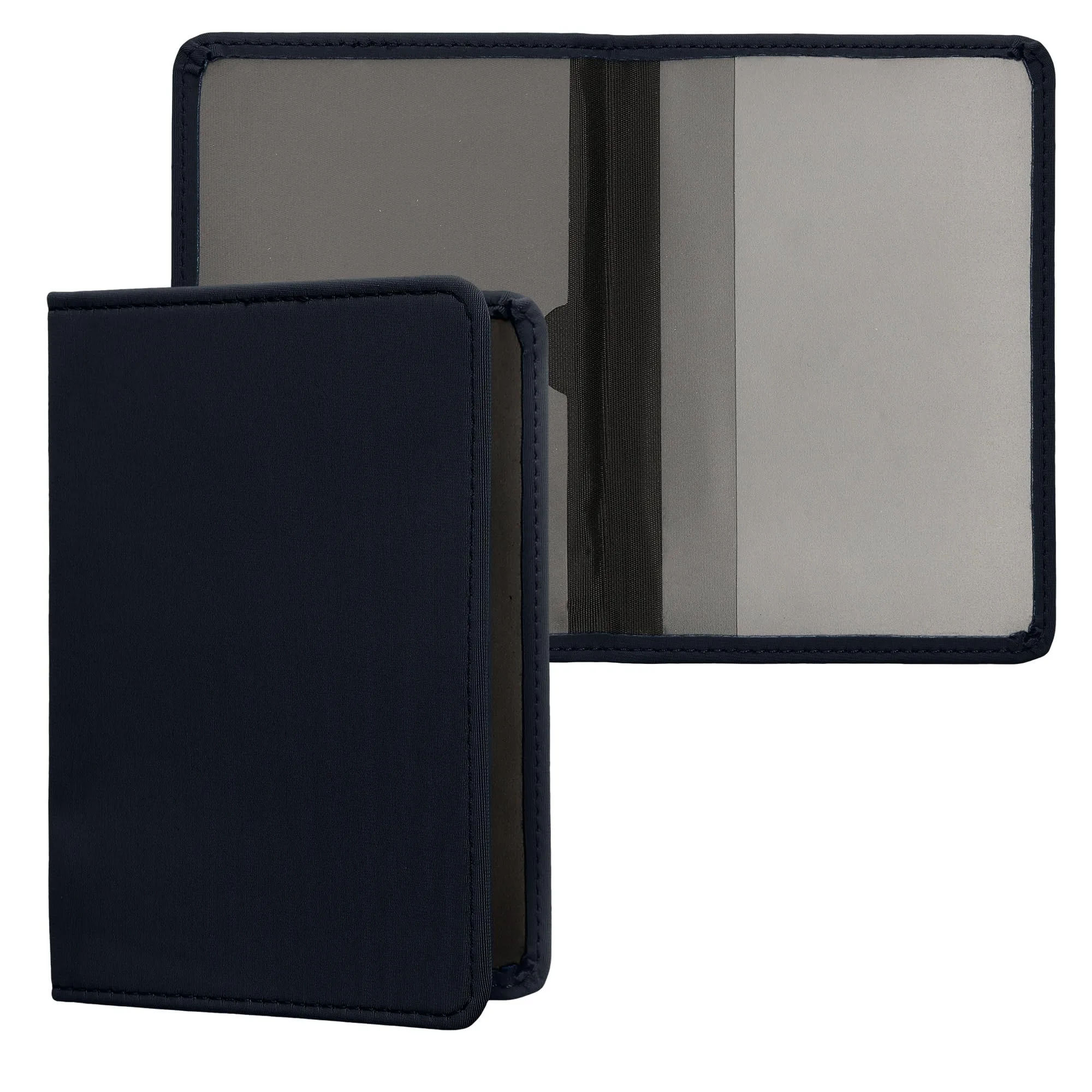 kwmobile Custodia in Neoprene per Libretto di Circolazione e Patente, Blu Scuro - immagine 1