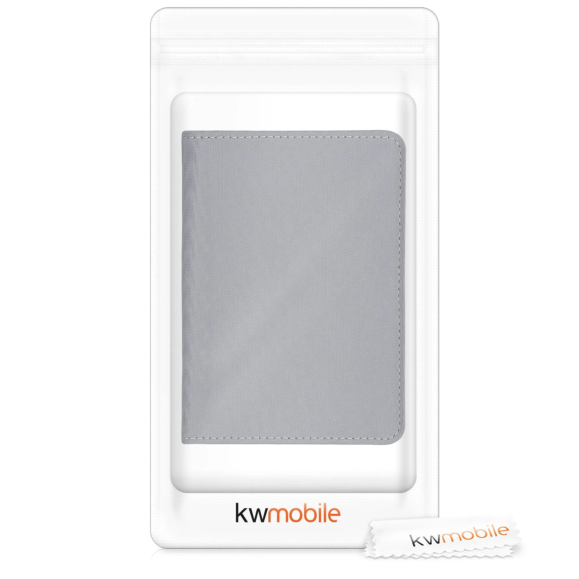 kwmobile Custodia in Neoprene per Libretto di Circolazione e Patente, Grigio - immagine 7