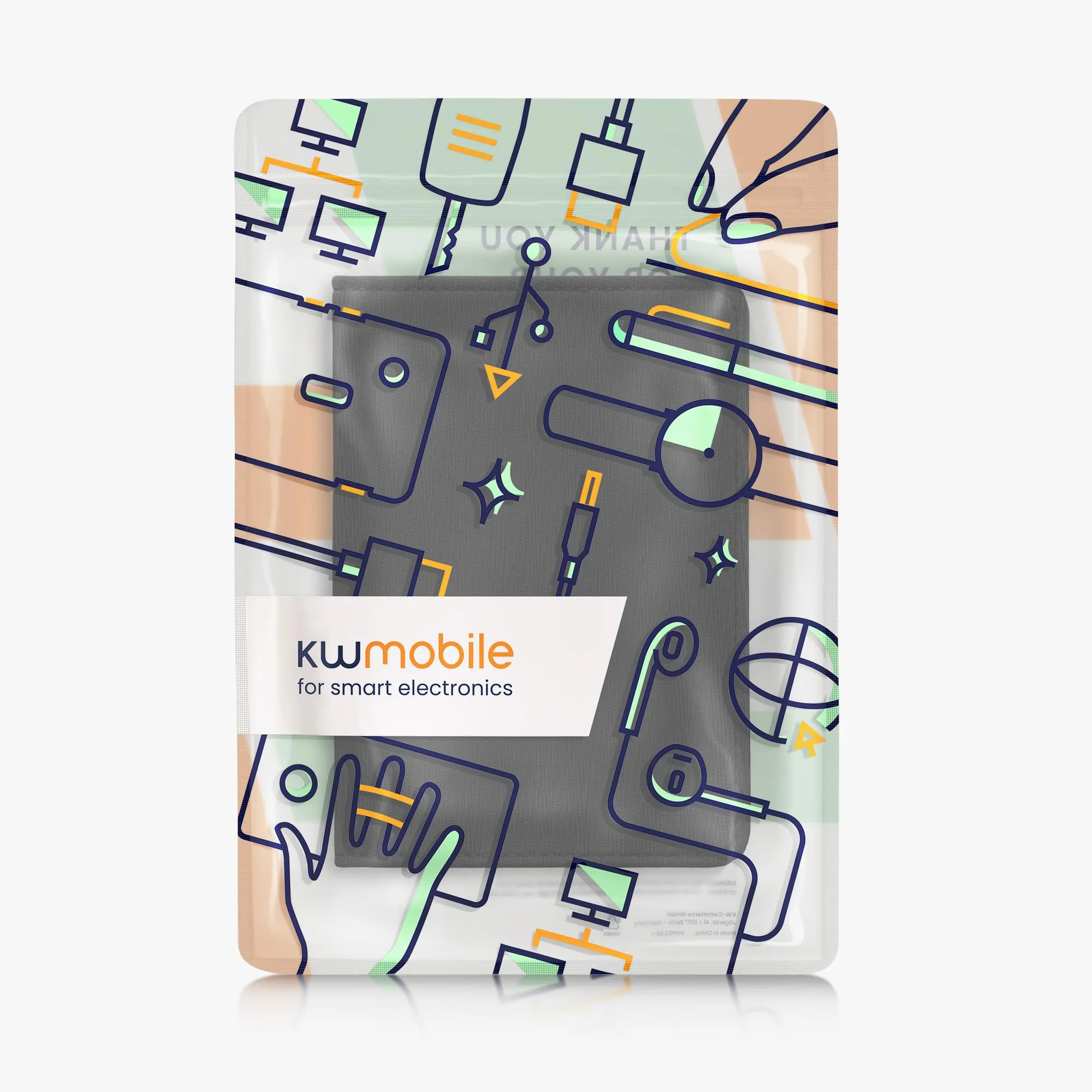 kwmobile Custodia in Neoprene per Libretto di Circolazione e Patente, Nero - immagine 6
