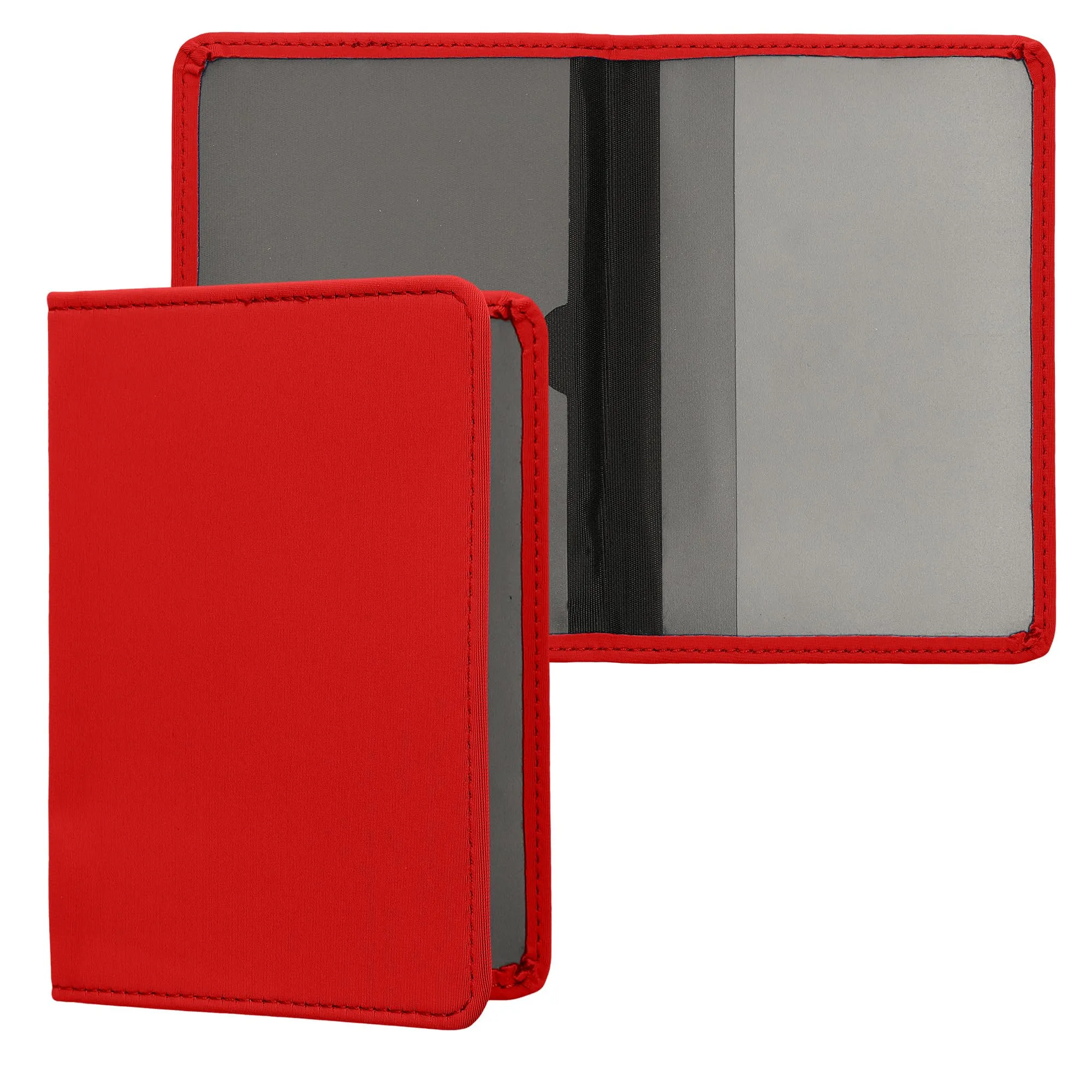 kwmobile Custodia in Neoprene per Libretto di Circolazione e Patente, Rosso - immagine 1