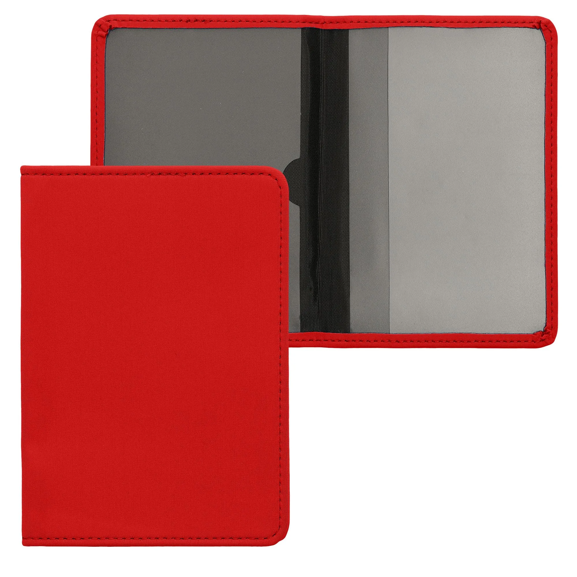 kwmobile Custodia in Neoprene per Libretto di Circolazione e Patente, Rosso - immagine 7