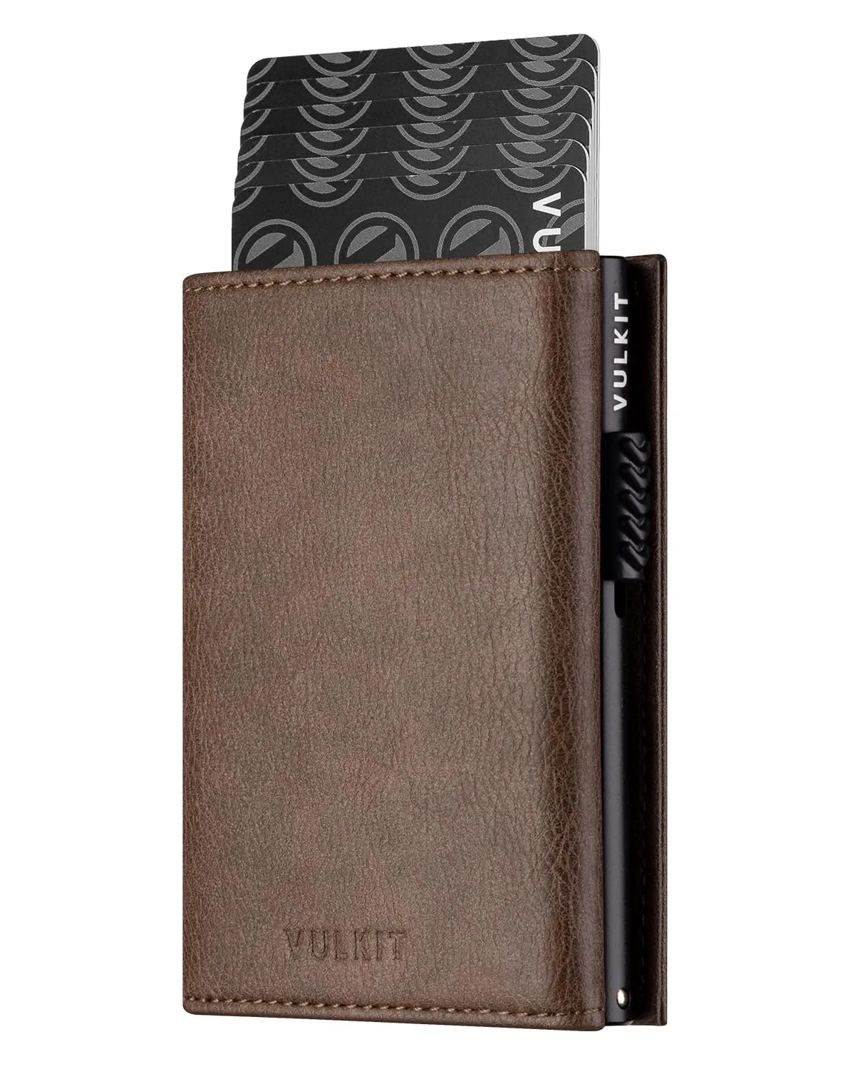 VULKIT Portafoglio Slim Portacarte in Pelle con Protezione RFID VC302 - immagine 1