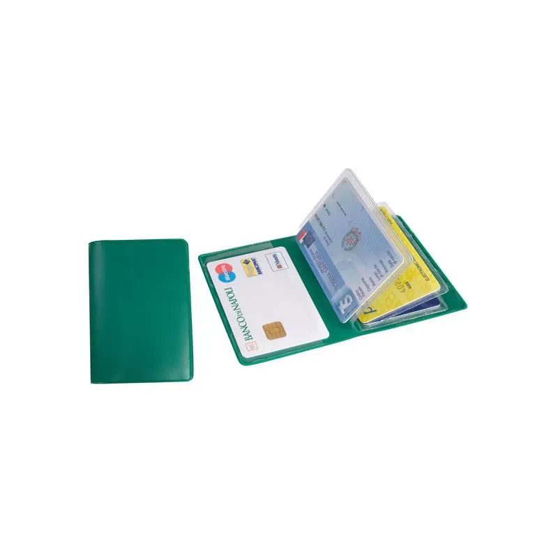 ONE SHOP Porta carte di credito e tessere in PVC, 6 posti, Verde - immagine 2
