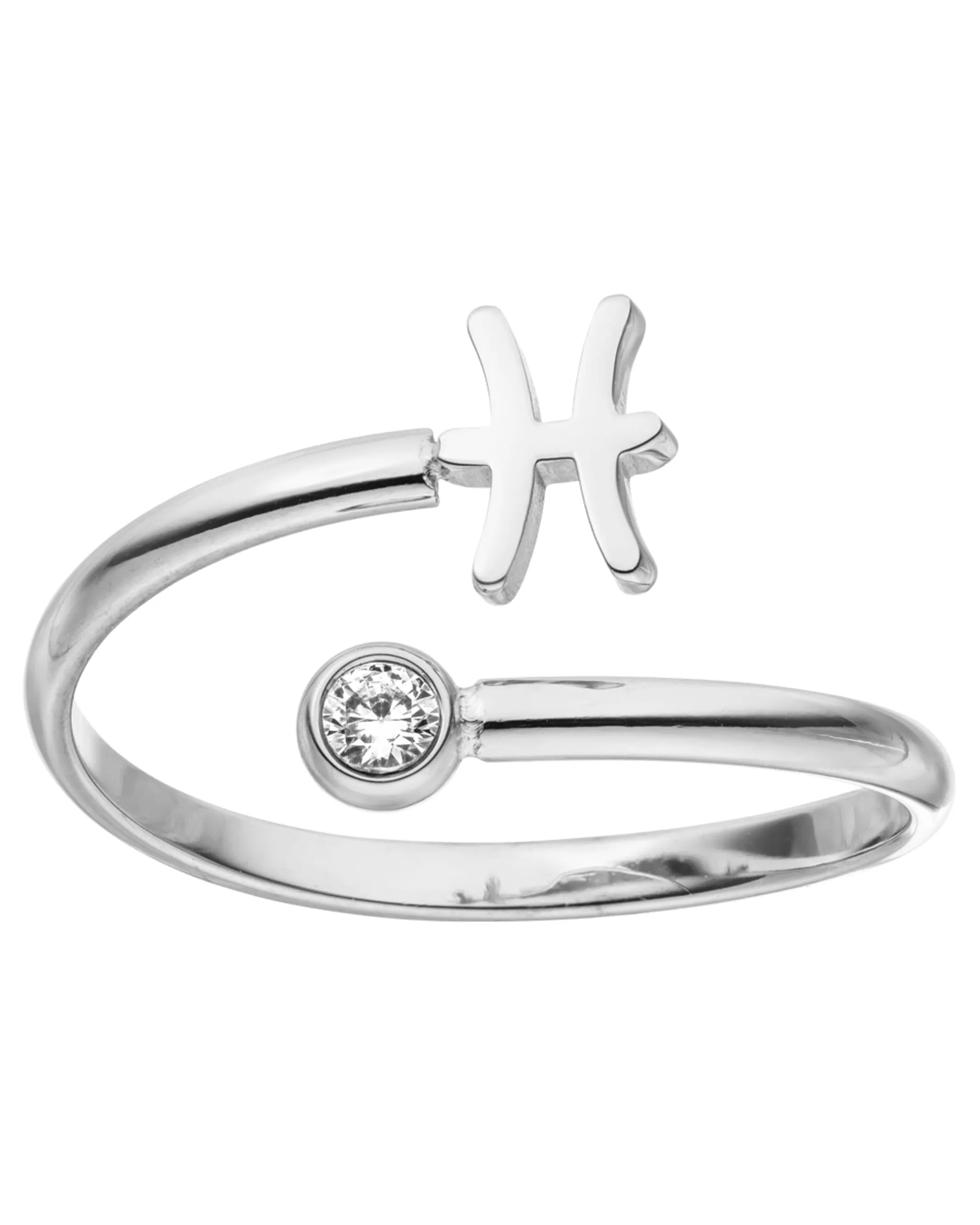 Purelei Anello Zodiaco in Acciaio Inox Regolabile Taglia 50-60 con Zircone - immagine 1