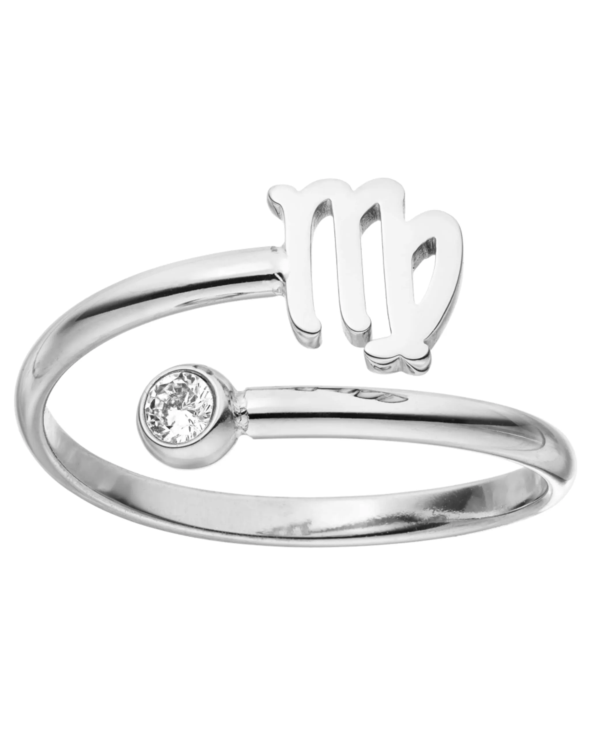 Purelei Anello Zodiaco in acciaio inox, regolabile taglia 50-60, Gemma - immagine 1