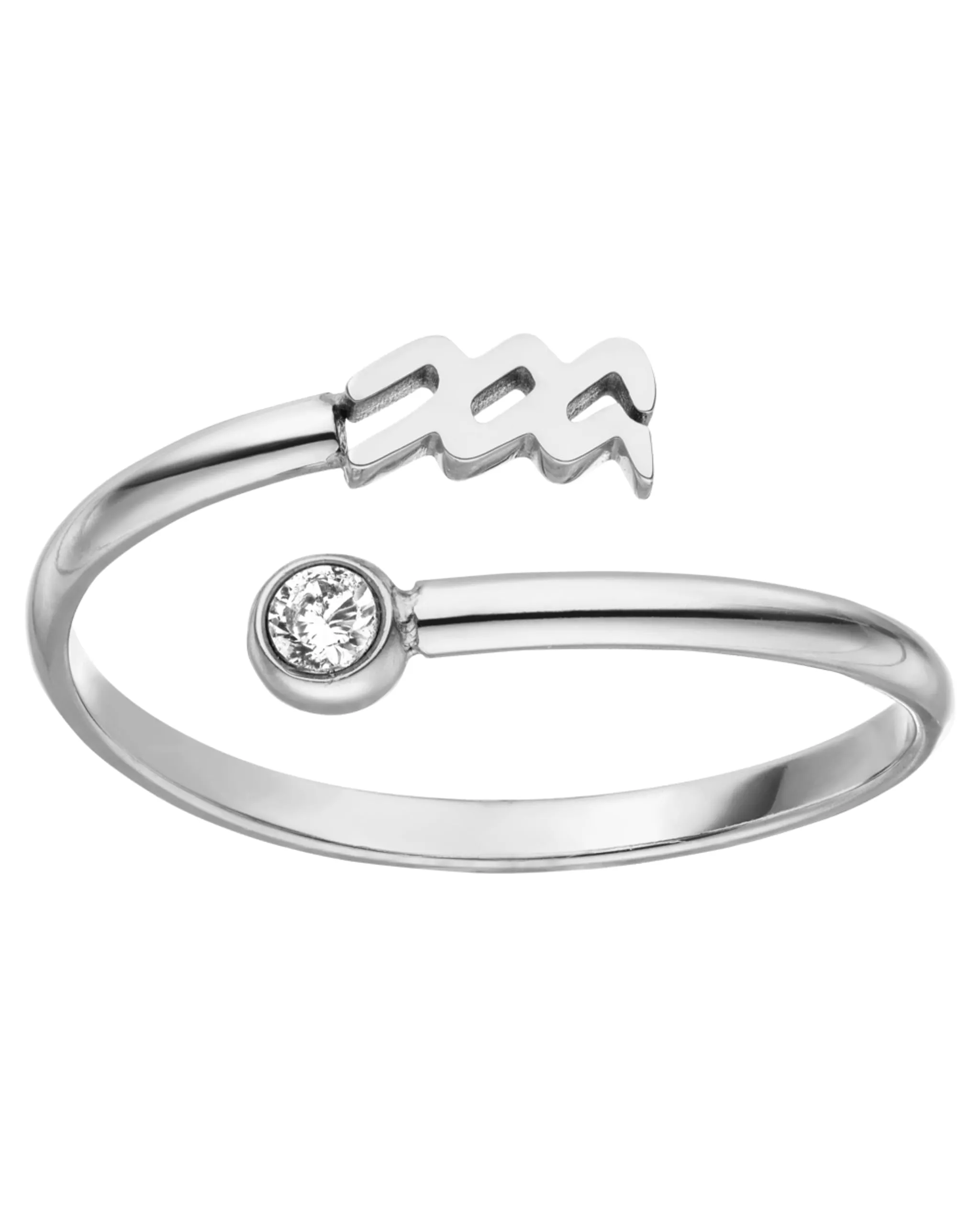 Purelei Anello del segno zodiacale in acciaio inossidabile, resistente all'acqua, regolabile taglia 50-60 - immagine 1