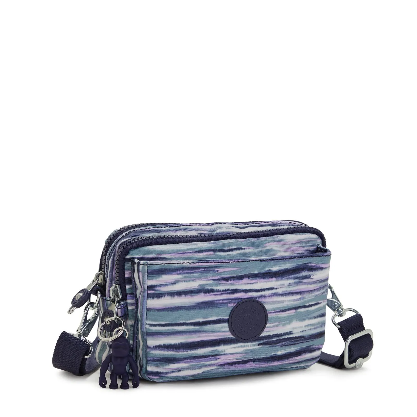 Kipling Abanu Multi Borsa a Tracolla Trasformabile in Marsupio, Brush Stripes - immagine 4