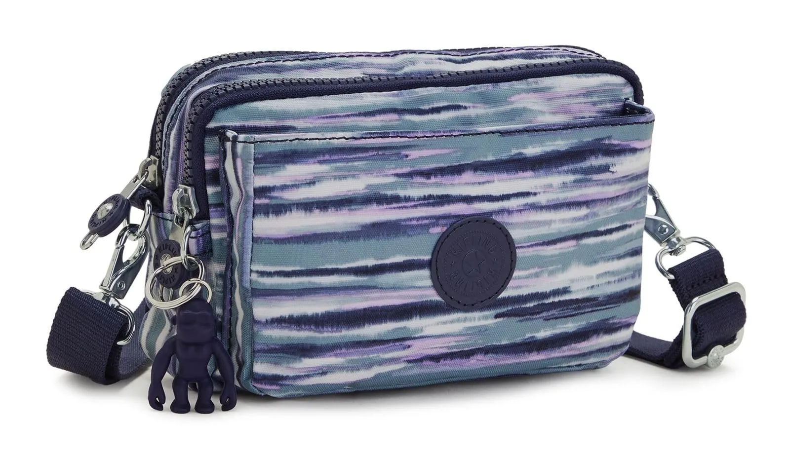 Kipling Abanu Multi Borsa a Tracolla Trasformabile in Marsupio, Brush Stripes - immagine 5