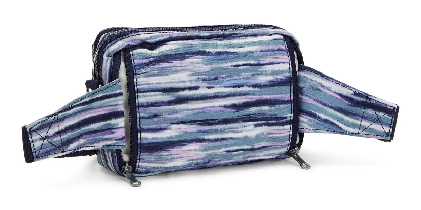 Kipling Abanu Multi Borsa a Tracolla Trasformabile in Marsupio, Brush Stripes - immagine 6