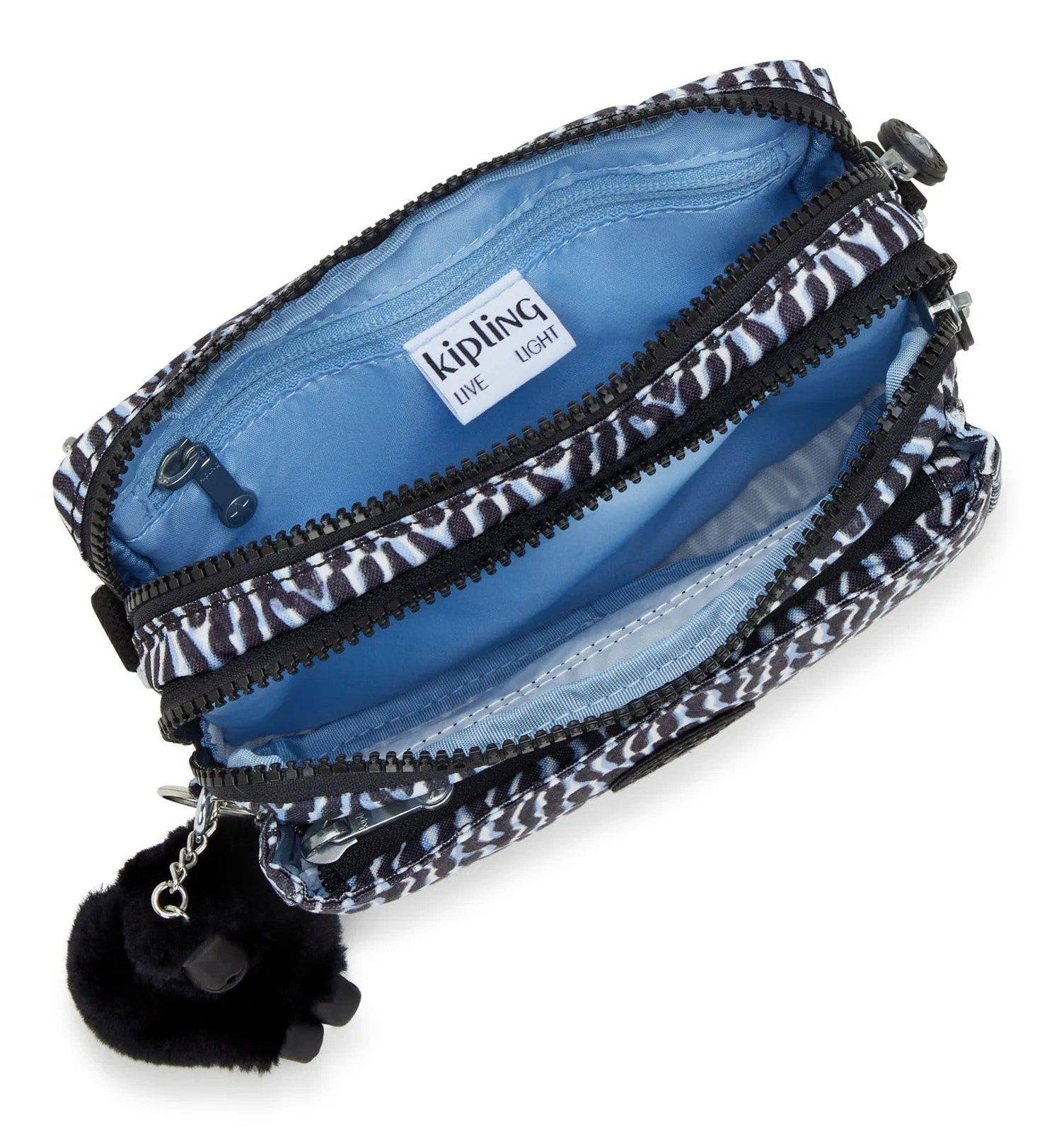 Kipling Abanu Multi Borsa a Tracolla e Marsupio, Holiday Waves (Blu) - immagine 5
