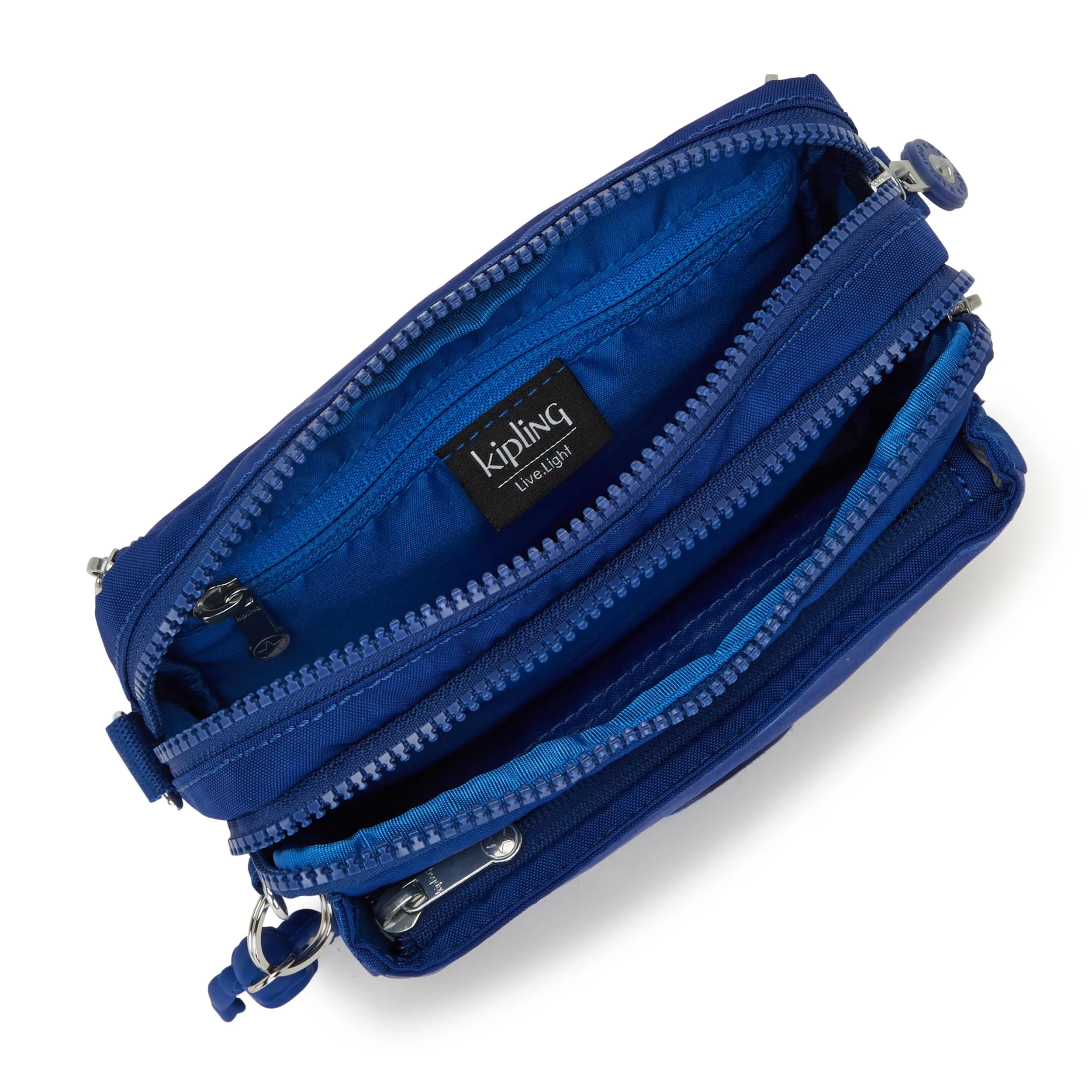 Kipling Abanu Multi Borsa a Tracolla Trasformabile in Marsupio, Deep Sky Blue - immagine 4