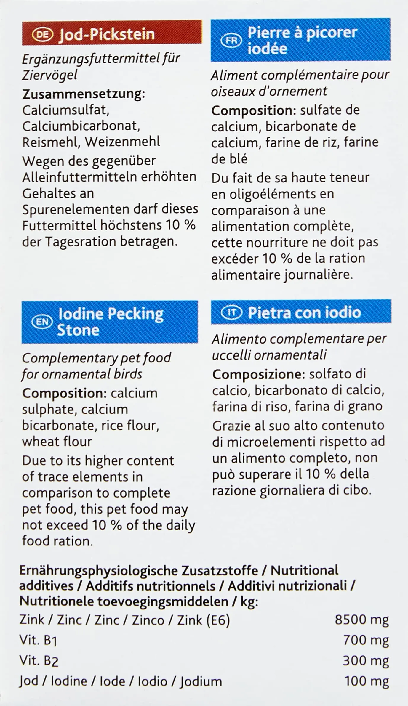Trixie Pietra Di Sali Minerali Con Iodio, 30g - immagine 3