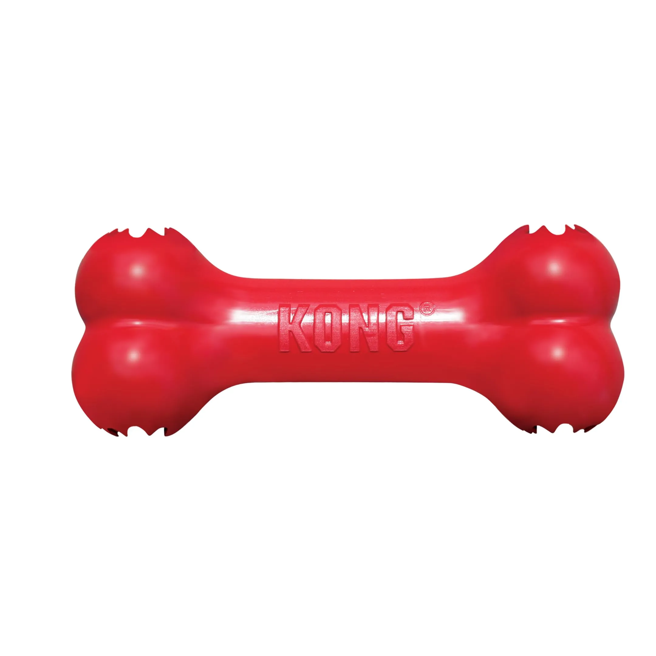 KONG Goodie Bone Osso Classico in Gomma Naturale, Rosso, Taglia Piccola - immagine 1