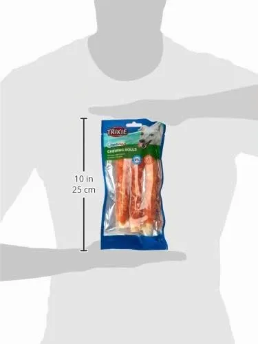 TRIXIE Denta Fun Rotolini al Pollo per Cani, 3 pz, 17 cm, 140 g - immagine 2