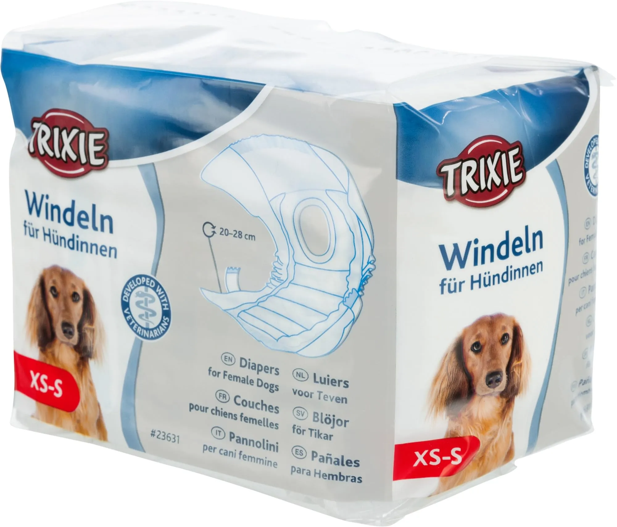 Trixie Pannolini per cani femmine, taglia XS-S (20-28 cm), 12 pezzi - immagine 1