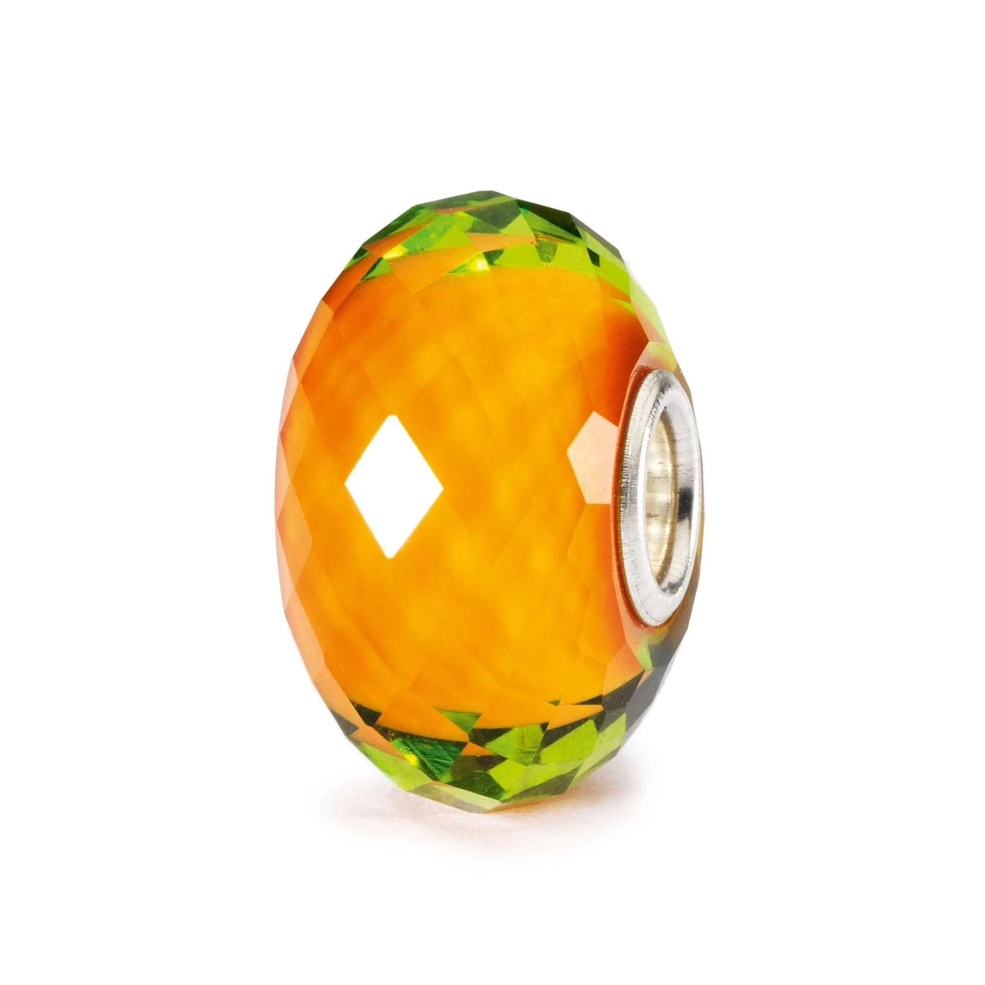 Trollbeads Masala Facet Charm in Sterling Silver 925 and Glass - TGLBE-20008 - immagine 1