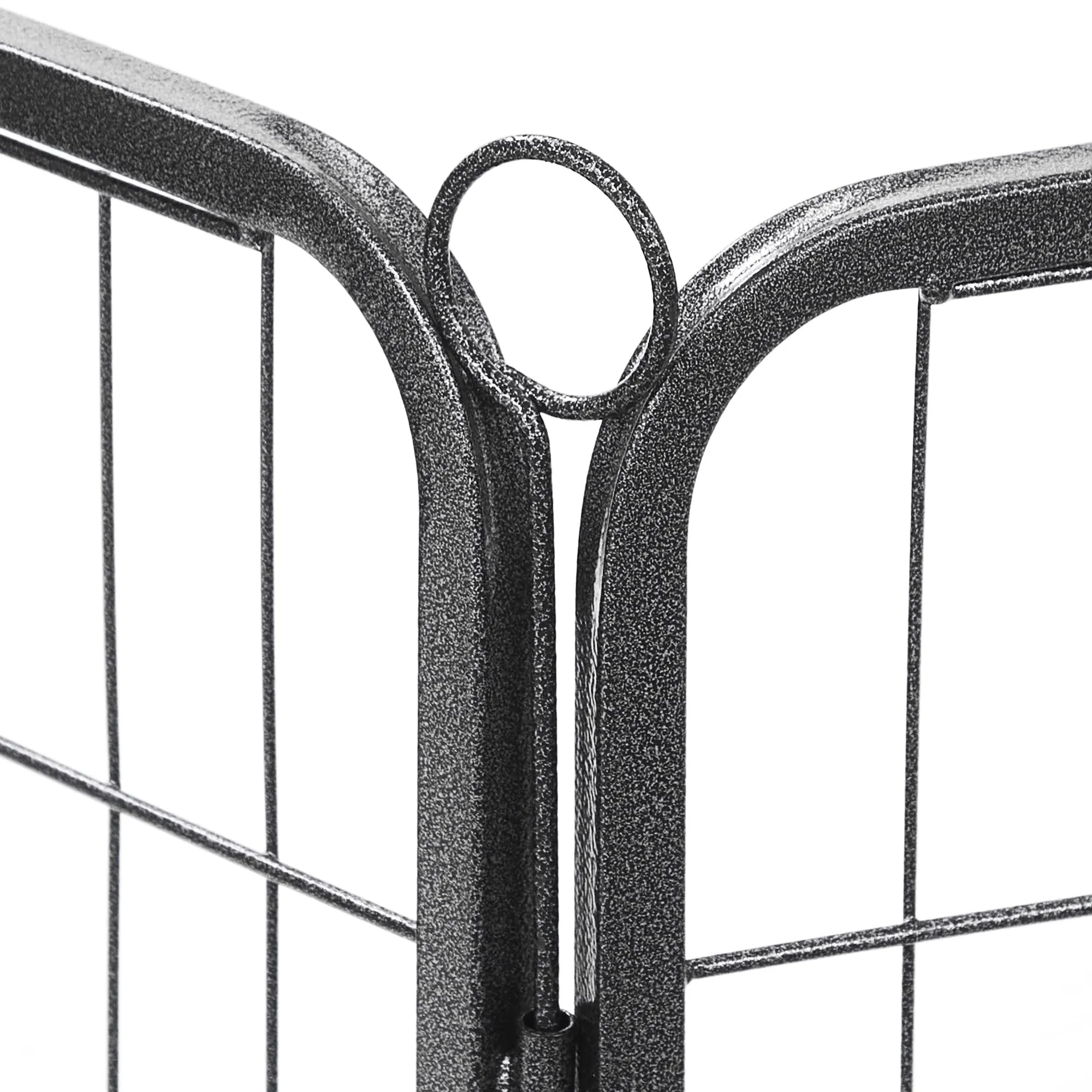 Feandrea Recinto per Animali in Metallo, 122 x 80 x 70 cm, Grigio - immagine 4