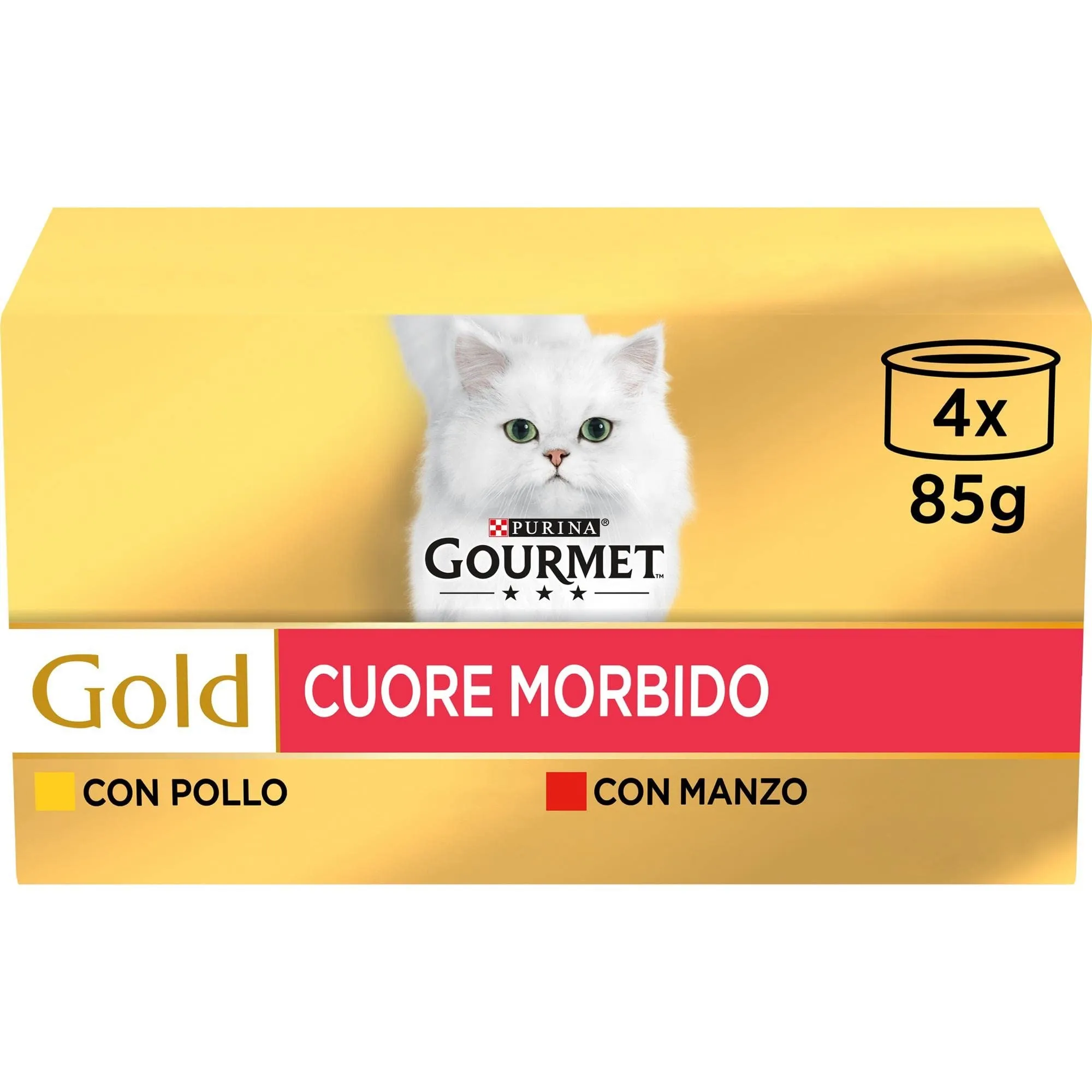 Gourmet Gold Cibo Umido per Gatti Adulti Cuore Morbido, 48 Lattine da 85 g - immagine 2