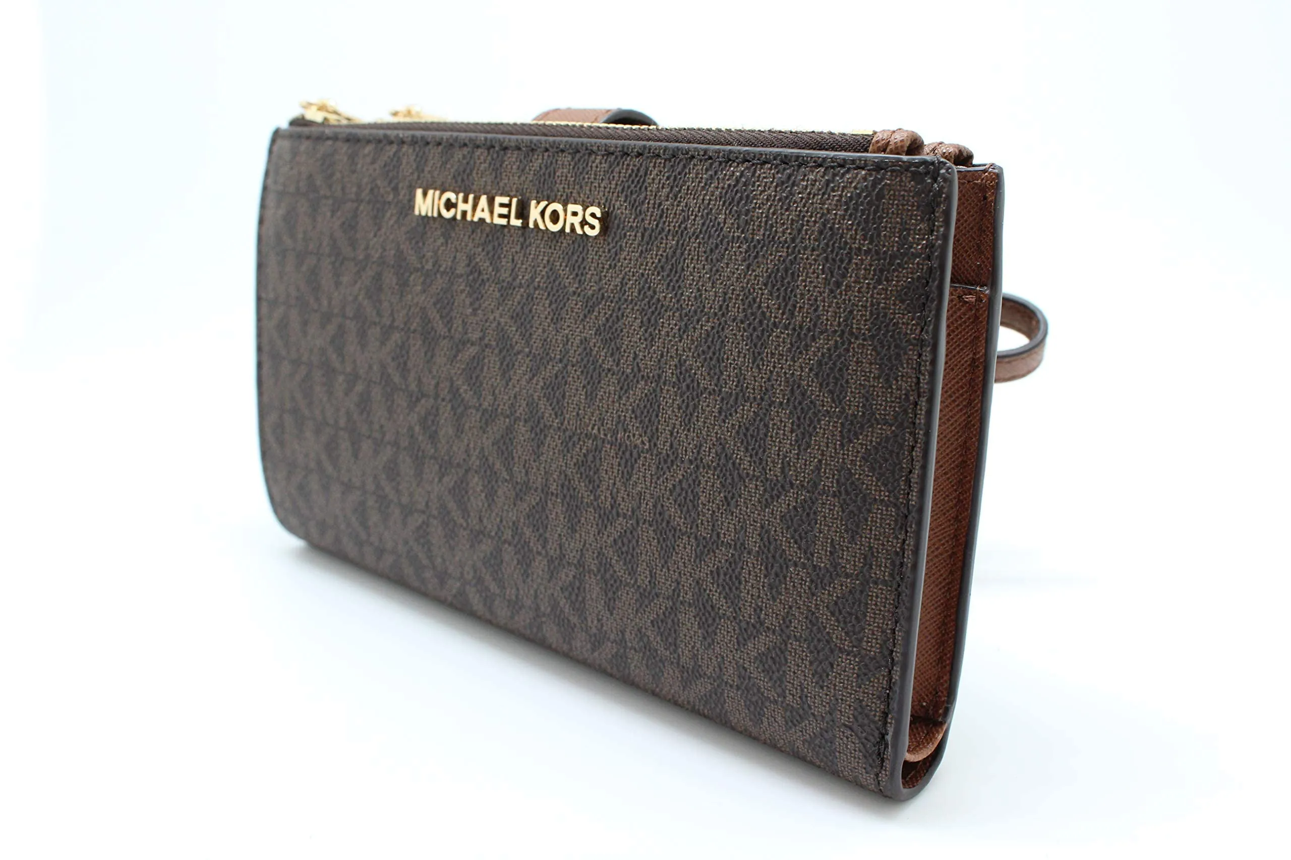 Michael Kors Jet Set Portafoglio da Polso Doppia Zip, Magenta, Medium - immagine 6