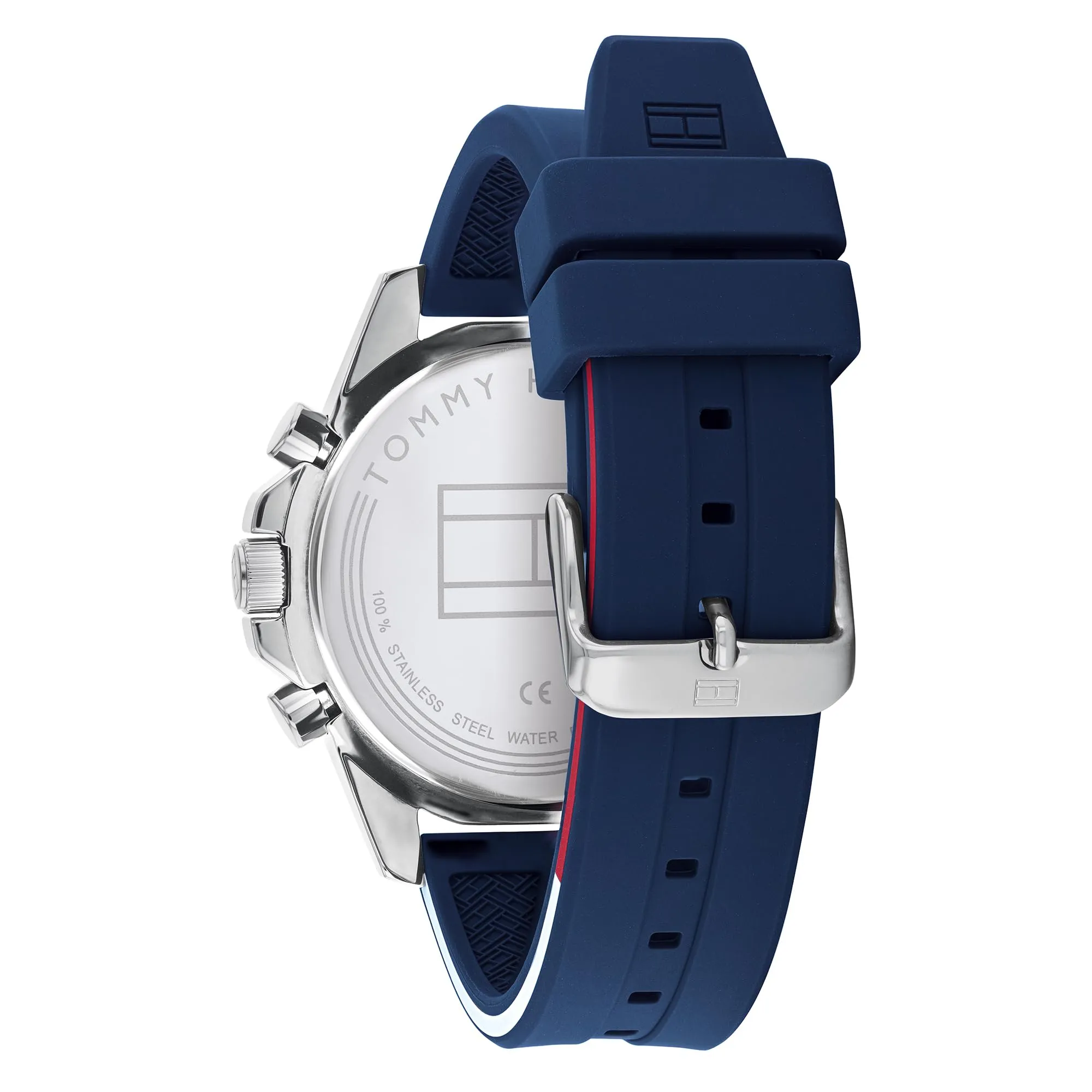 Tommy Hilfiger Orologio Multifunzione al Quarzo da Uomo 1791791 Blu con Cinturino in Silicone - immagine 3