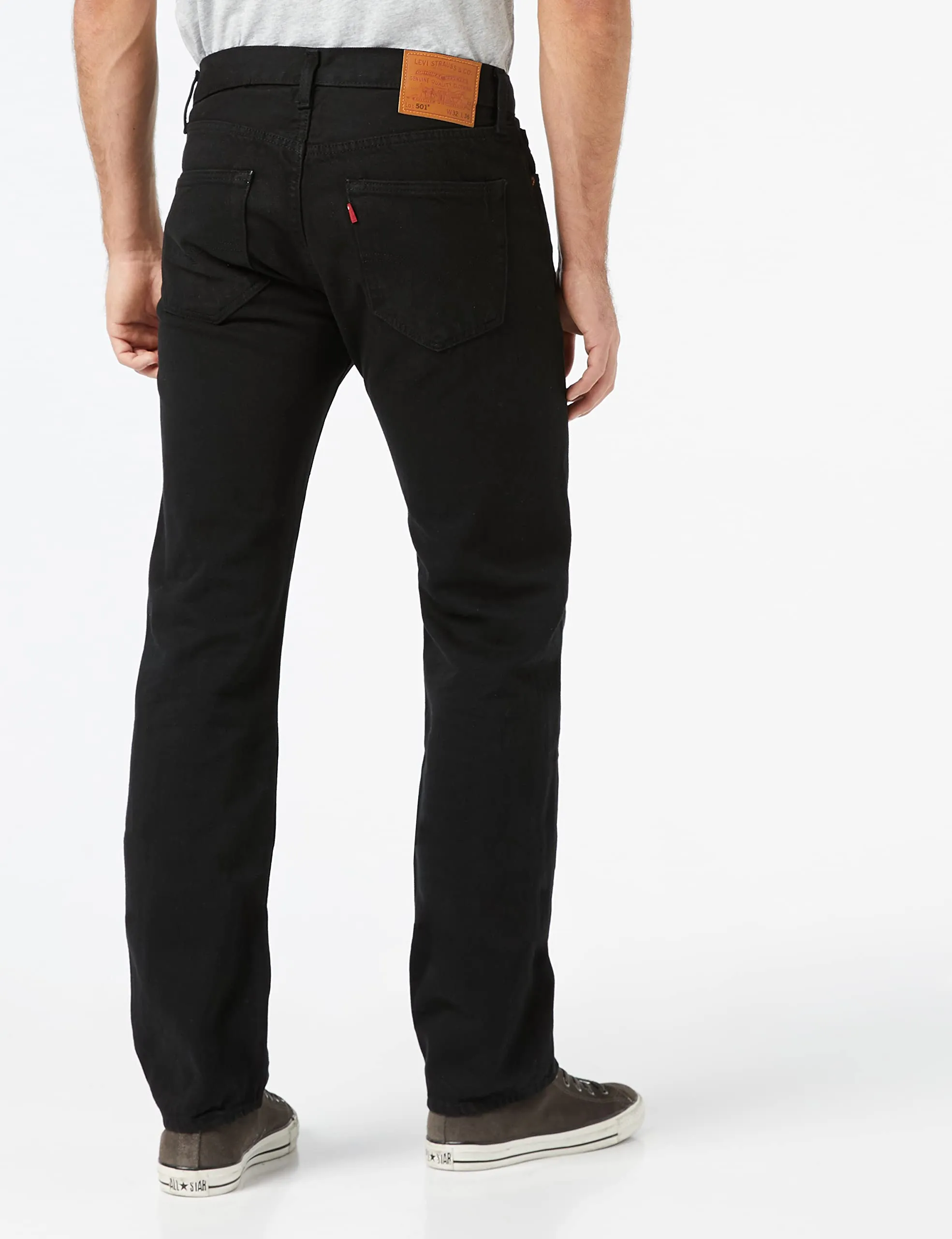 Levi's 501 Original Fit V5 Jeans Uomo, Black Stf, 30W / 32L - immagine 8