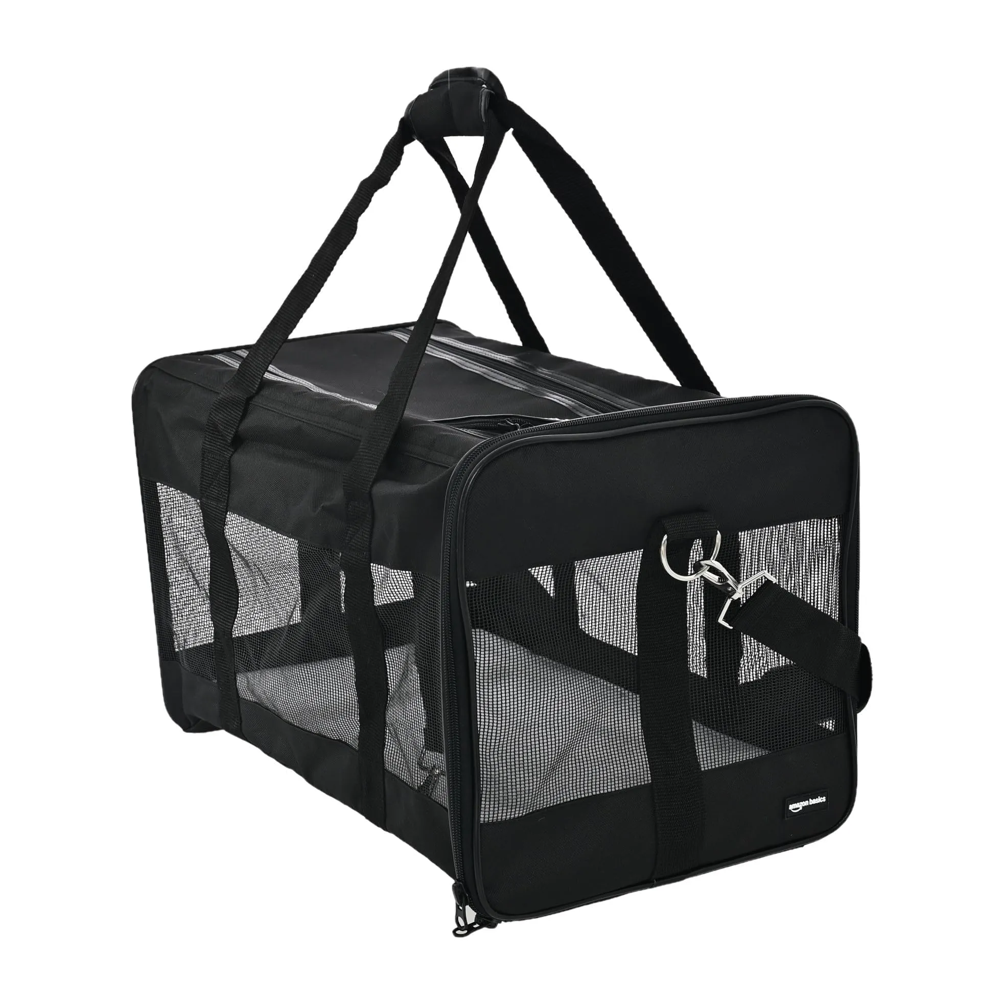 Amazon Basics AMZSC-002 Borsa da trasporto morbida per cani e gatti, Taglia M, Nero - immagine 1