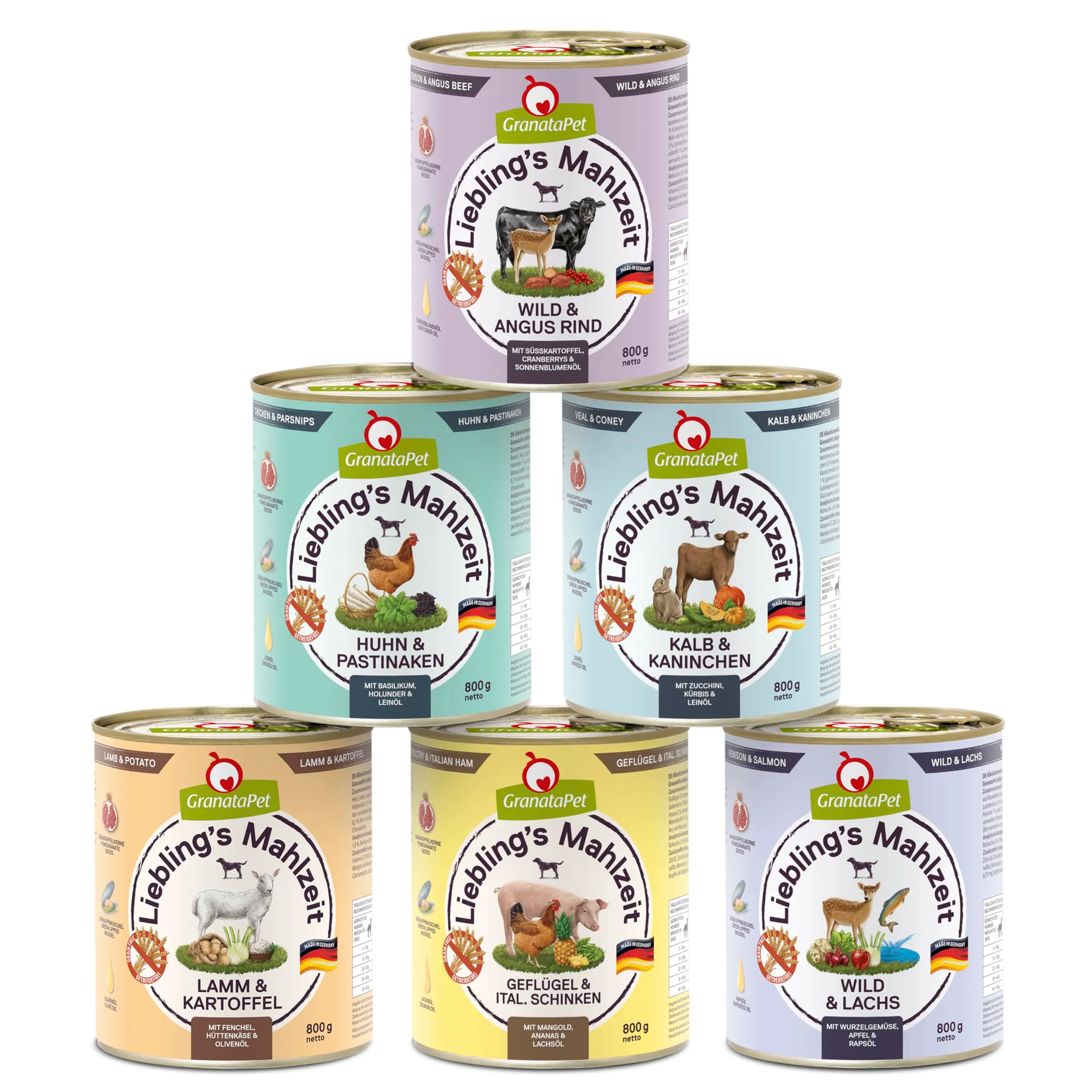 GranataPet Liebling's Mahlzeit Multipack, 6 x 800g - immagine 1