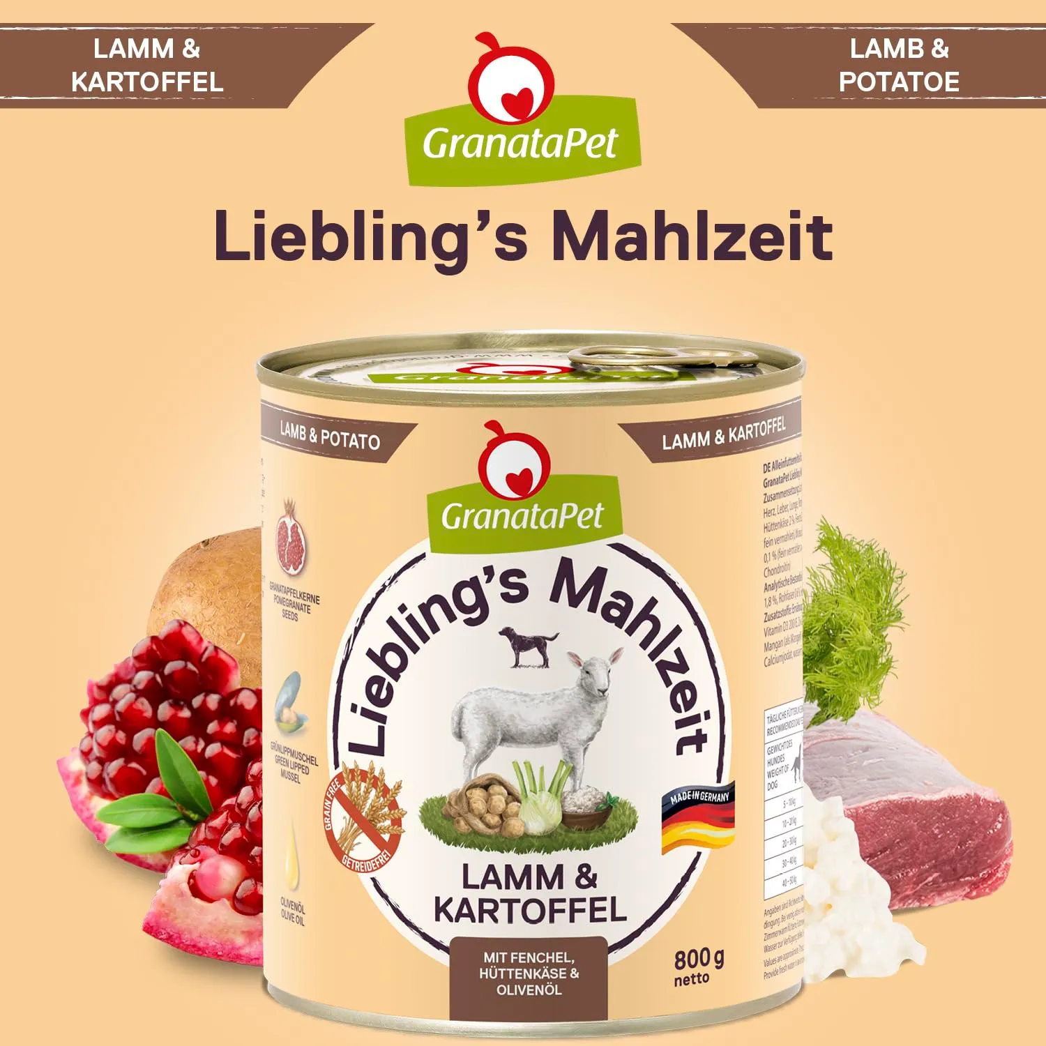 GranataPet Liebling's Mahlzeit Multipack, 6 x 800g - immagine 2