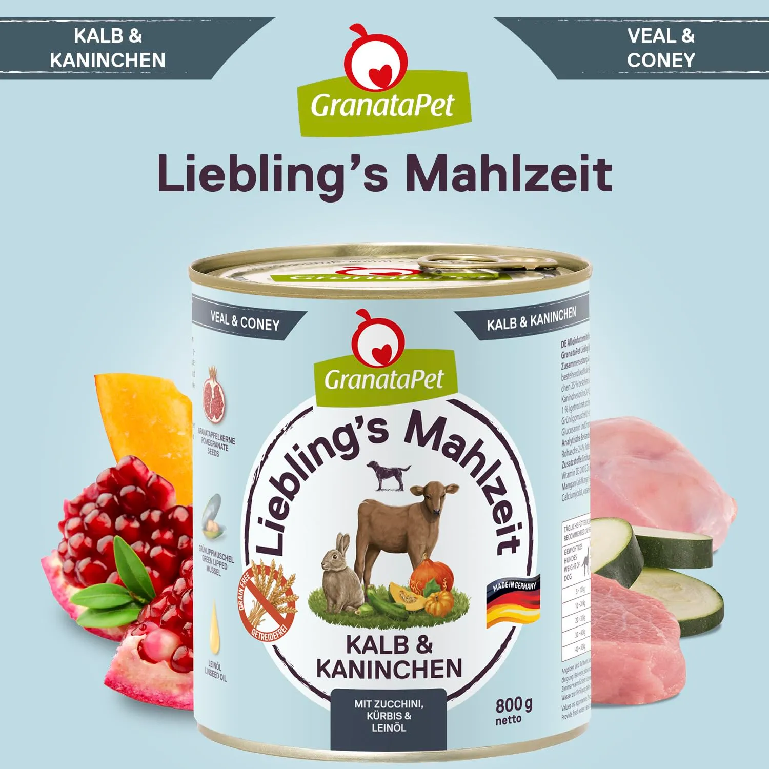 GranataPet Liebling's Mahlzeit Multipack, 6 x 800g - immagine 3