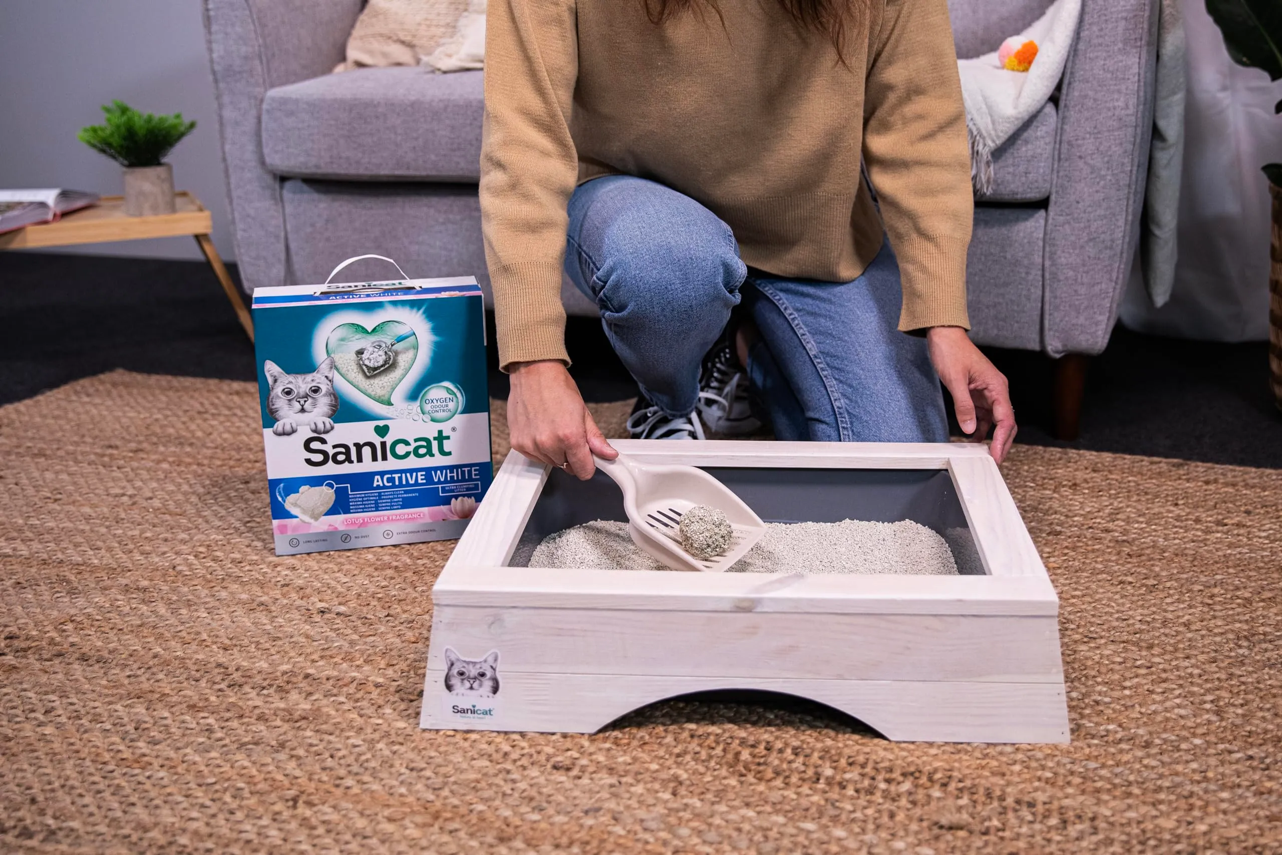 Sanicat Active White Fiore di Loto Lettiera Agglomerante, 6 l - immagine 8