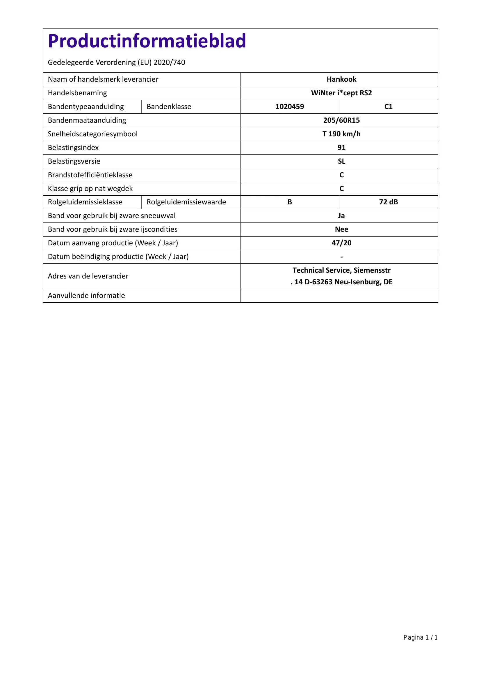 Hankook Winter i*cept RS2 W452 M+S 205/60R15 91T - immagine 5