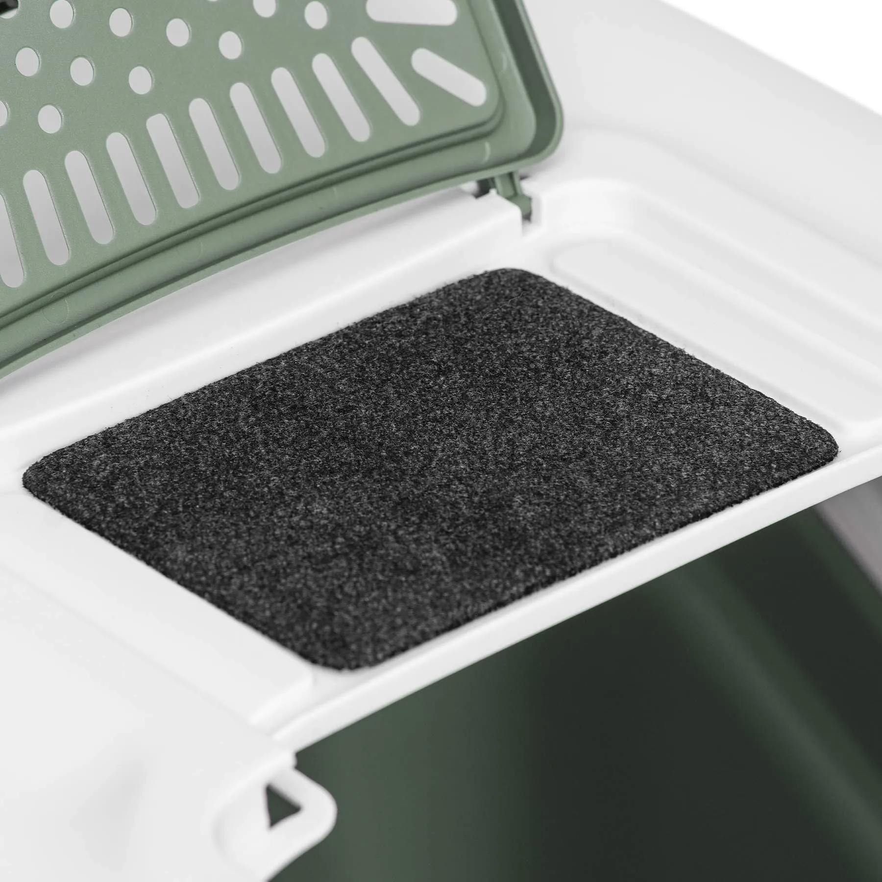 PETGARD Lettiera per gatti XXL Netta Maxi, Bianco/Verde, 66x49x50cm - immagine 3