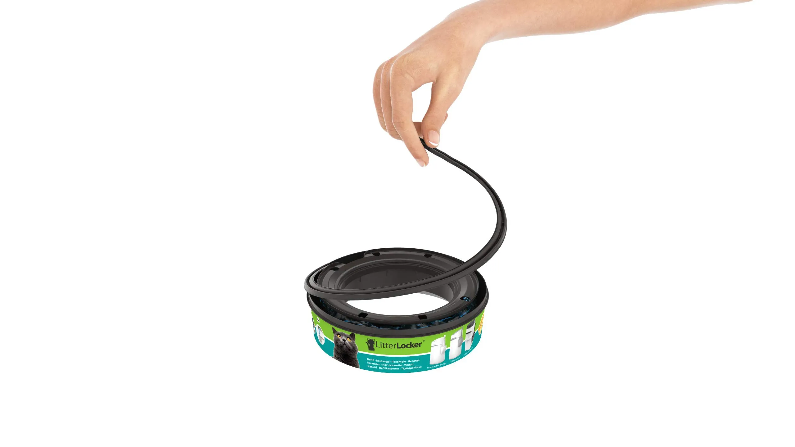 LitterLocker Ricariche Pellicola in Plastica per Gatto, 3 Unità, Verde - immagine 2
