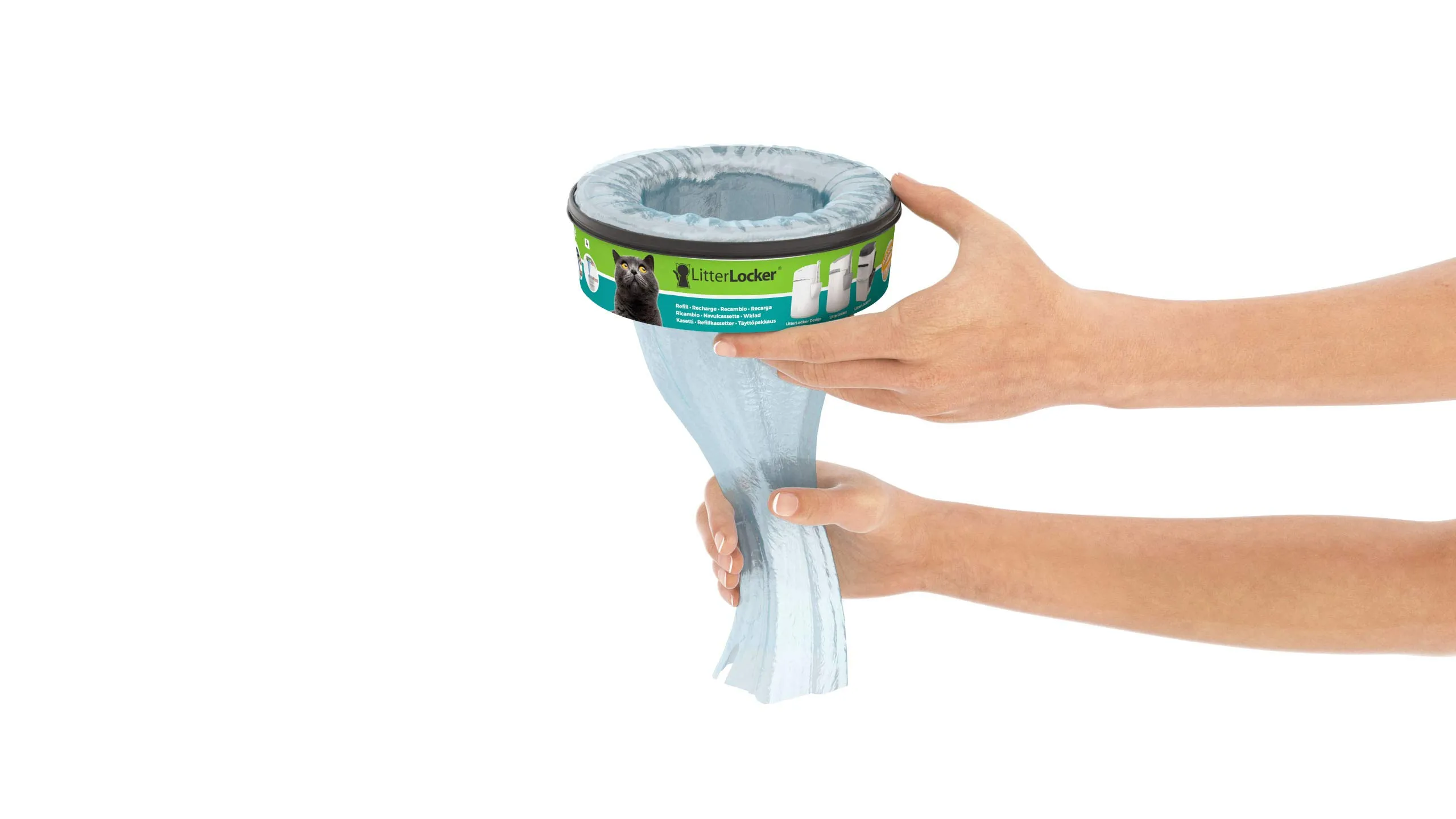 LitterLocker Ricariche Pellicola in Plastica per Gatto, 3 Unità, Verde - immagine 4